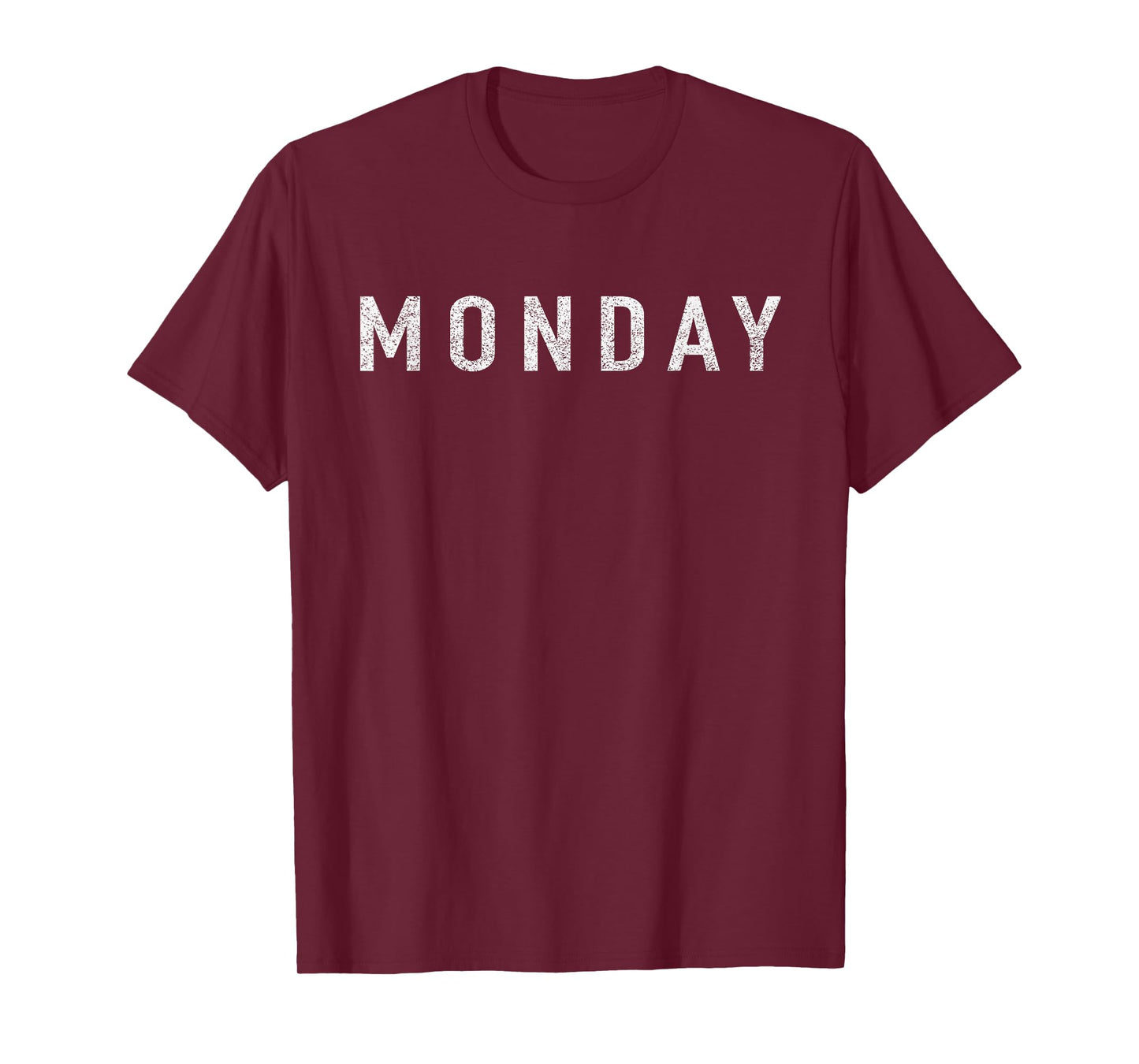 Days of the WEEK tshirt series 'MONDAY' distressed T-Shirt