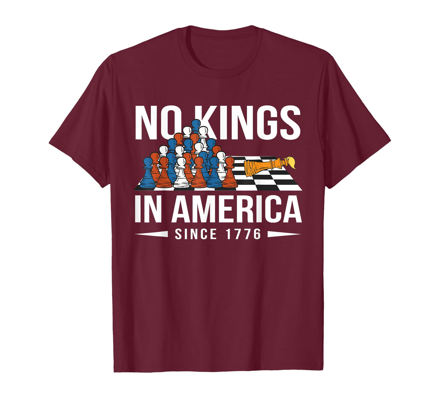 No Kings In America Since 1776 Liberty Roots T-Shirt