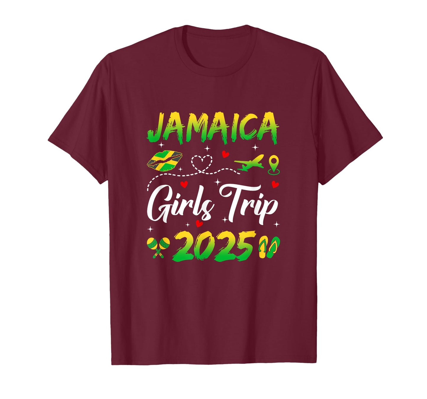 Jamaica Girls Trip 2025 Summer Vacation Weekend Matching T-Shirt