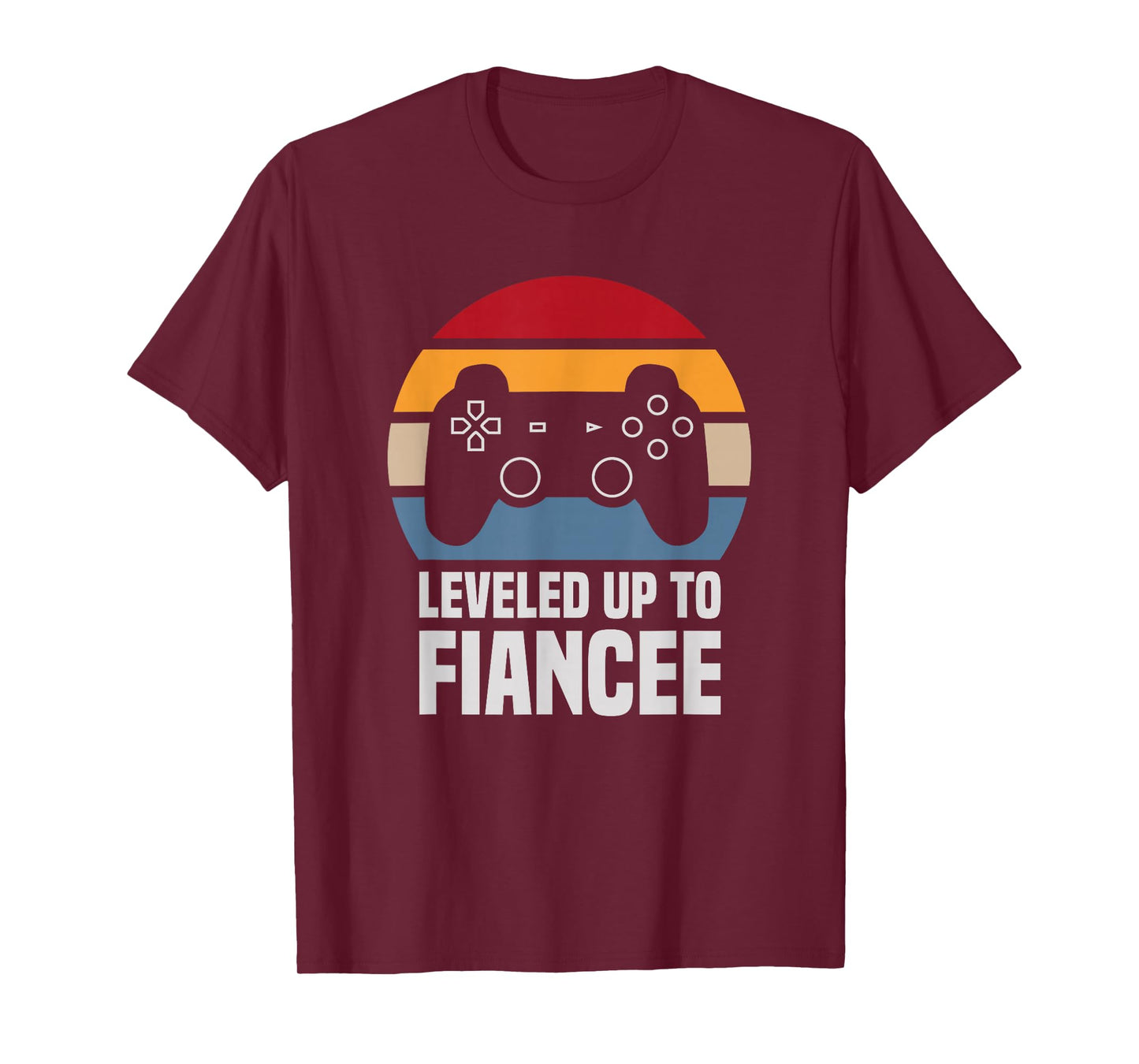 Leveled Up To Fiancee Gifts For Her Newly Engaged Couple T-Shirt