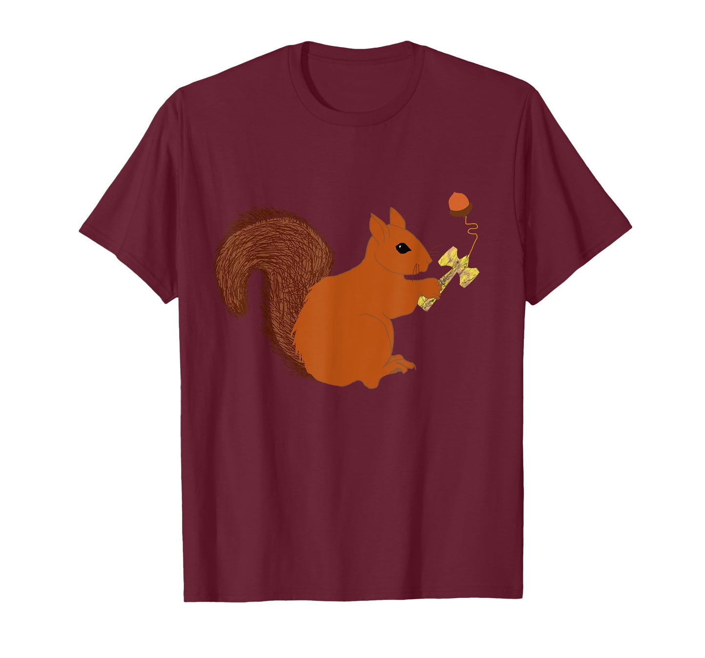 Kendama Sweet Squirrel Playing Kendama Cup Sports T-Shirt T-Shirt