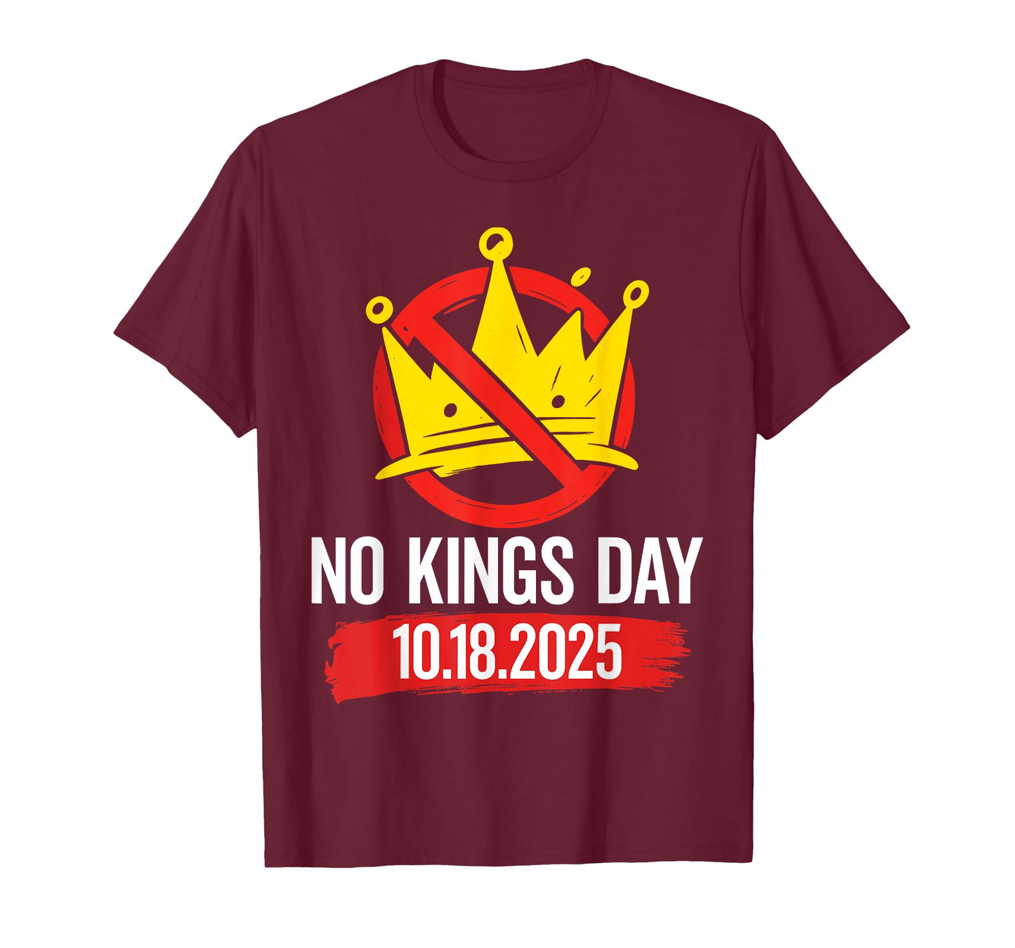 Vintage No Kings Day October 18 for Men Women T-Shirt