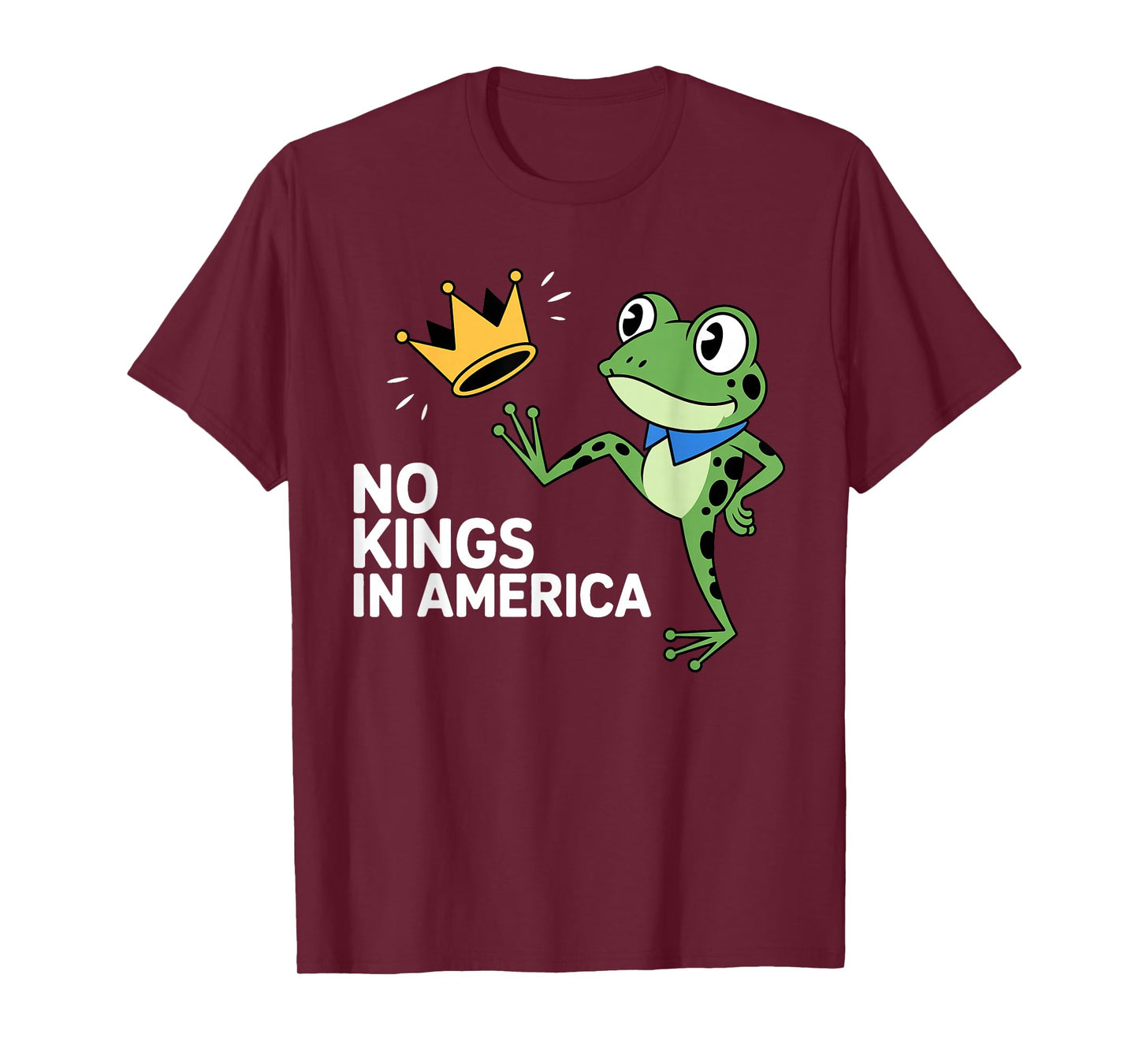 Frog No Kings in America We The People Political T-Shirt