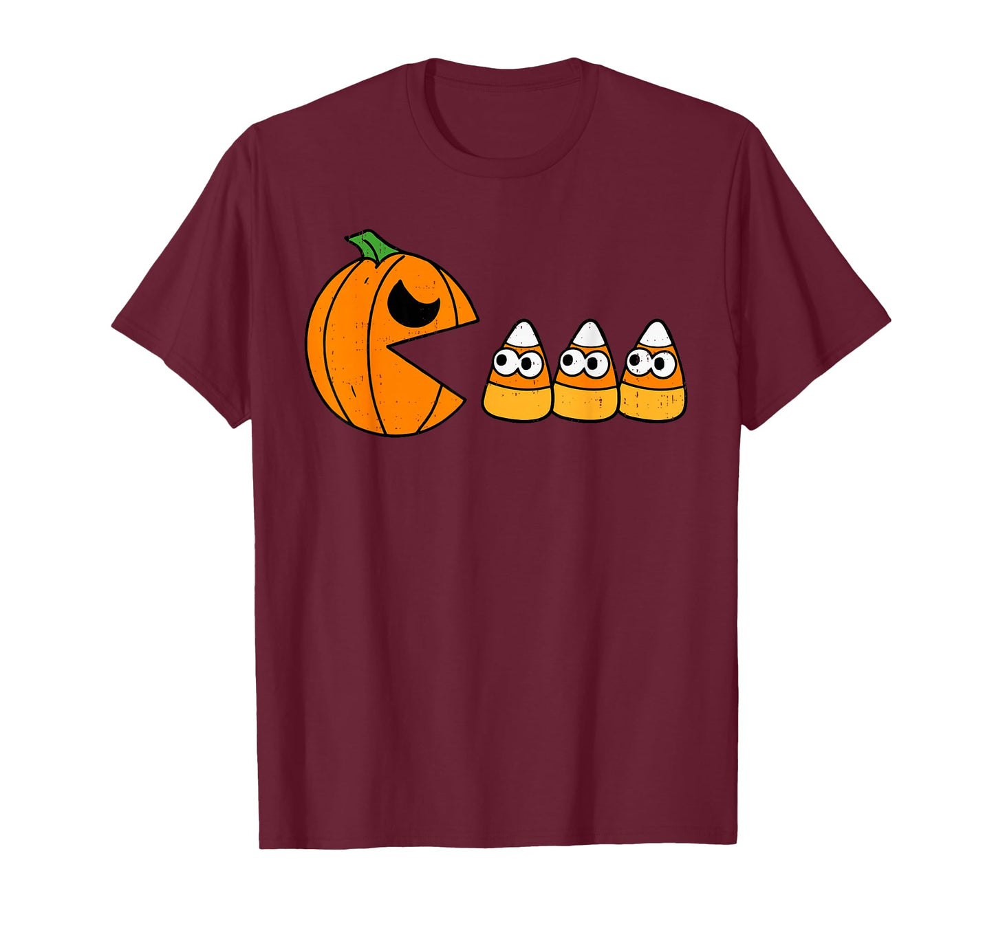 Pumpkin Eating Candy Gamer Halloween Gaming Game Boys Teens T-Shirt