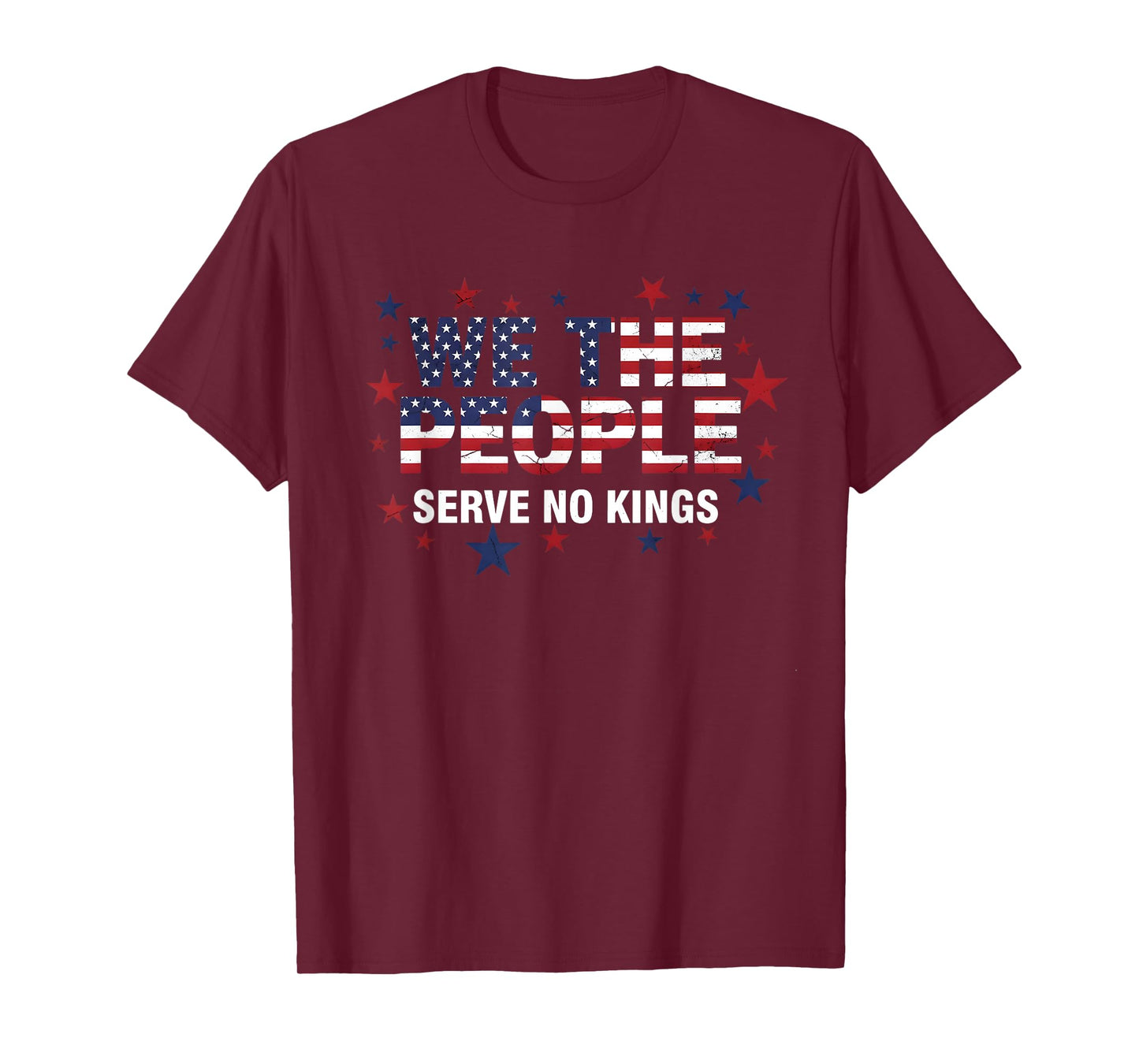 No Kings in America Democracy We The People Patriotic T-Shirt