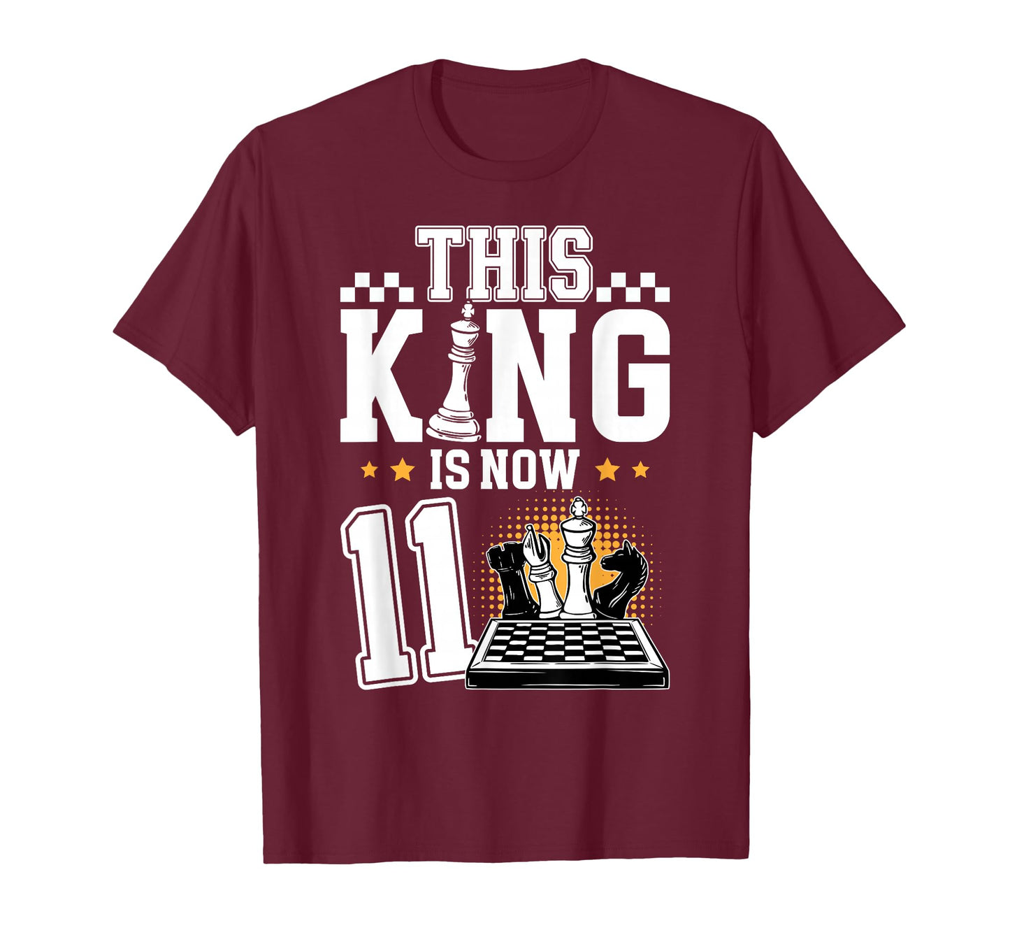 11th Chess Birthday Eleven Year Old Chess Player Birthday T-Shirt