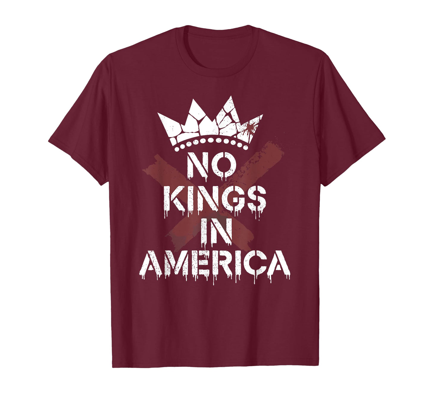 No Kings In America | Anti-Monarchy - Edgy T-Shirt