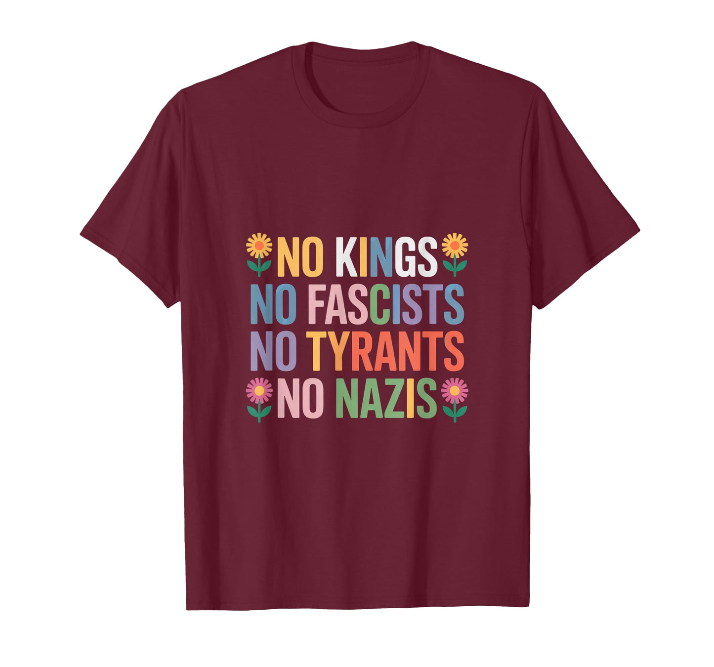 No Kings Patriotic Men Women Liberty T-Shirt