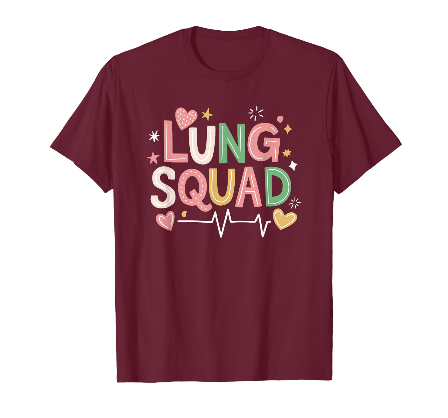 Pulmonary Therapist RT Respiratory Nursing Crew, Lung Squad T-Shirt