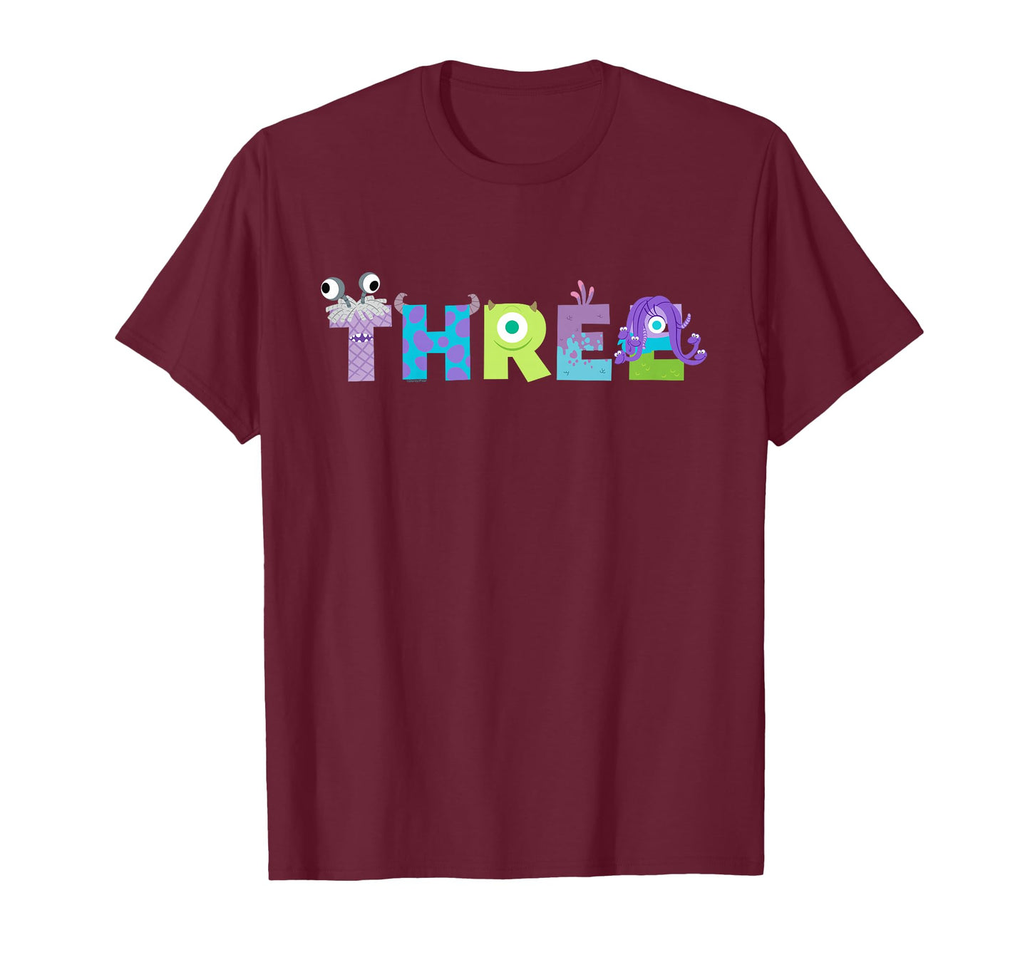 Disney & Pixar's Monsters, Inc. Numbers 3rd Third Birthday T-Shirt