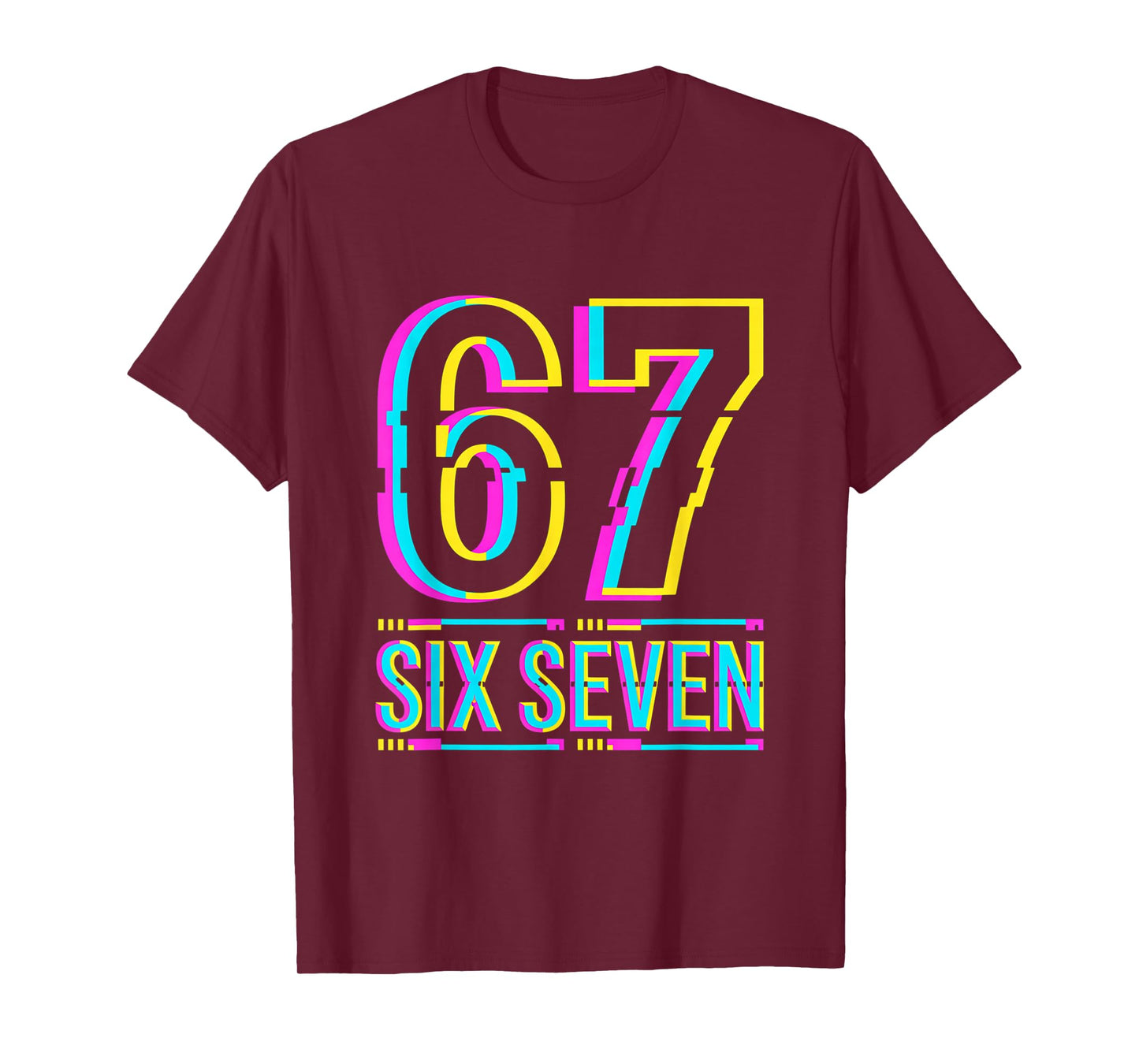 Gen Alpha Six Seven 6 7 Meme T-Shirt