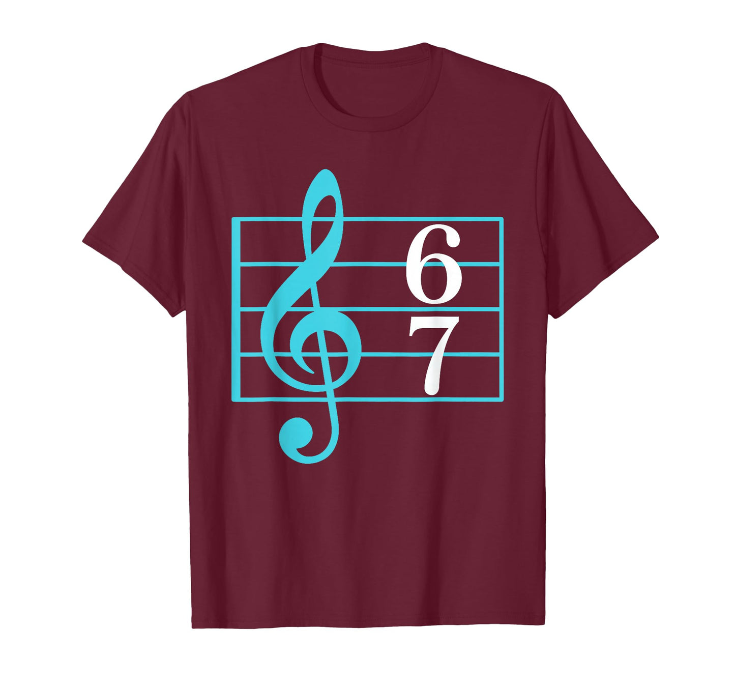 67 Music Meme Slang Six Seven Music Teacher Funny Musician T-Shirt
