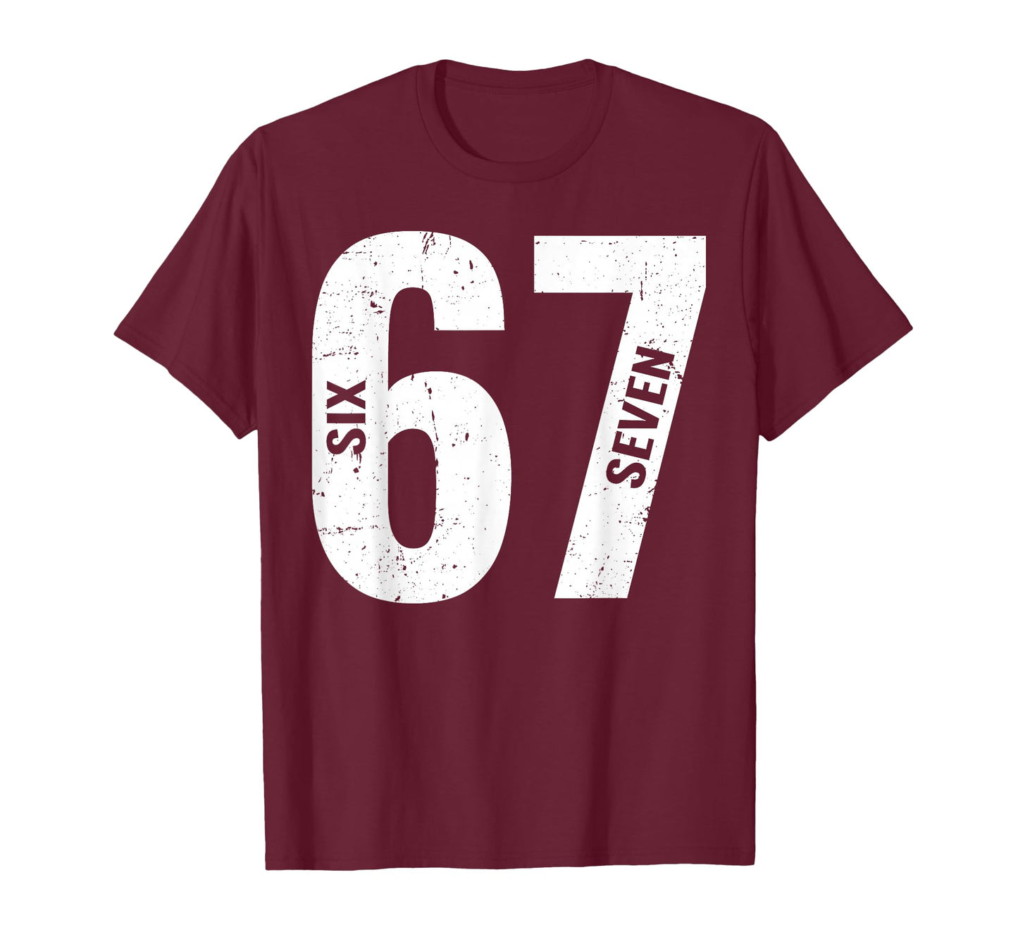 67 Funny Meme Six Seven Retro T-Shirt