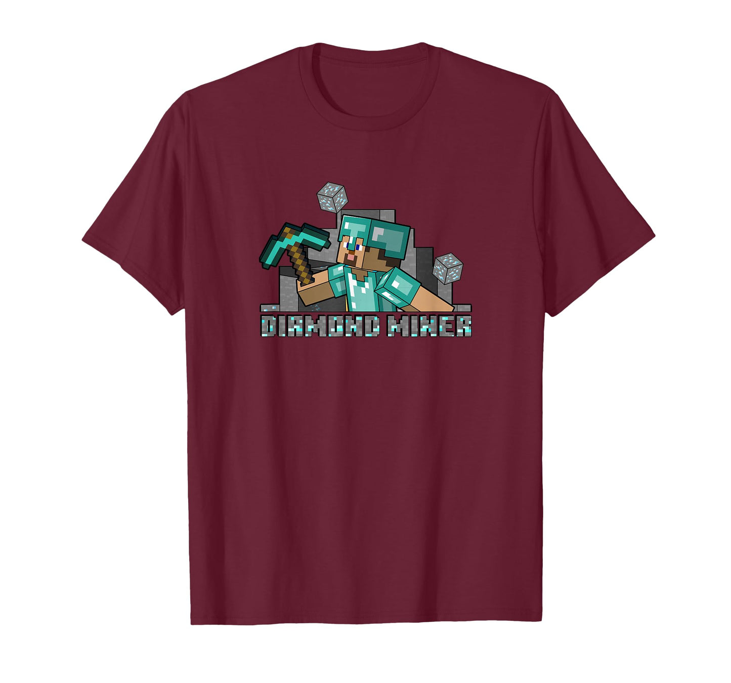 Minecraft Steve Diamond Miner T-Shirt