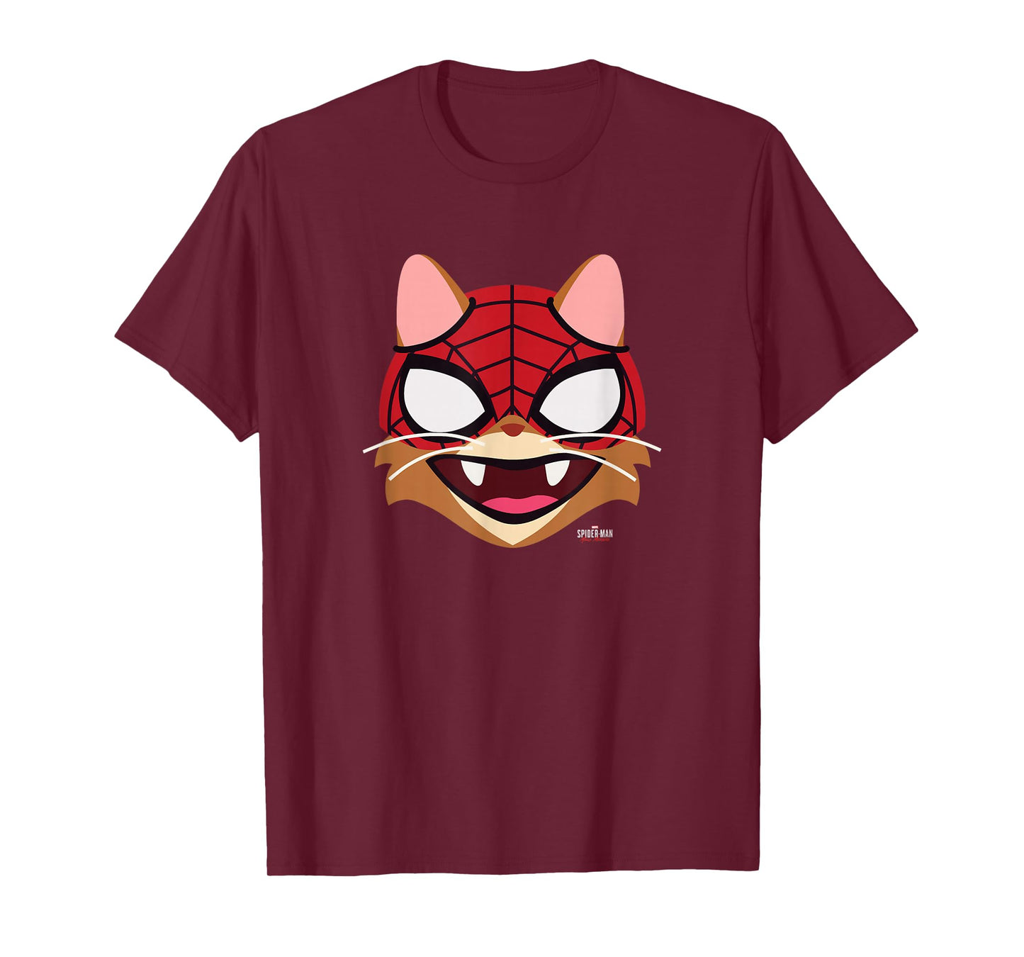 Marvel Spider-Man: Miles Morales Spider-Cat Big Face T-Shirt