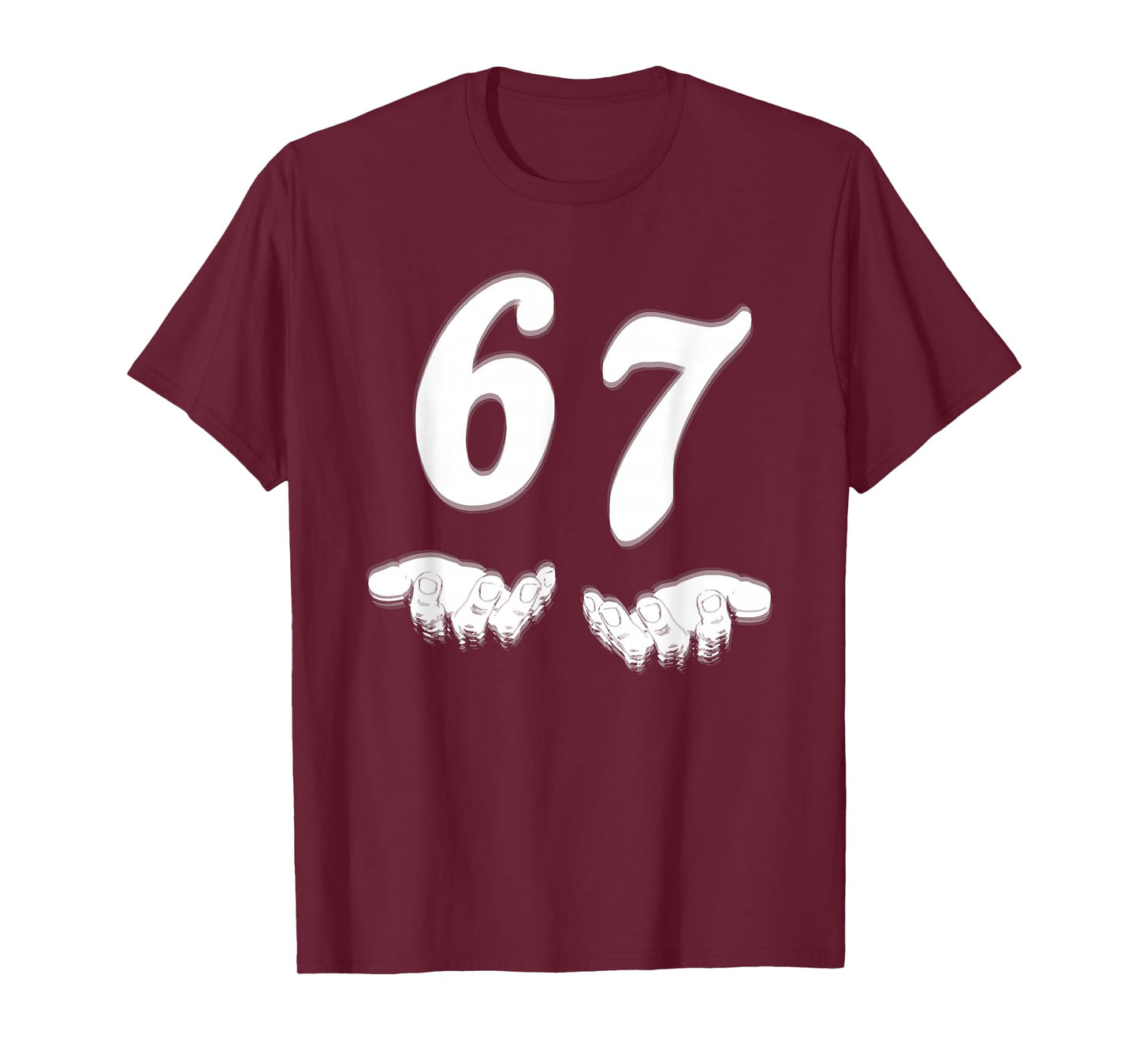 Number 67 Matching Six Seven Meme Funny Halloween Costume T-Shirt