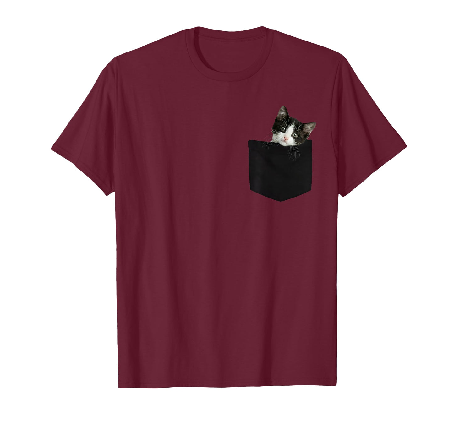 Cat Pocket Peeking Cute Cat in Pocket T-Shirt