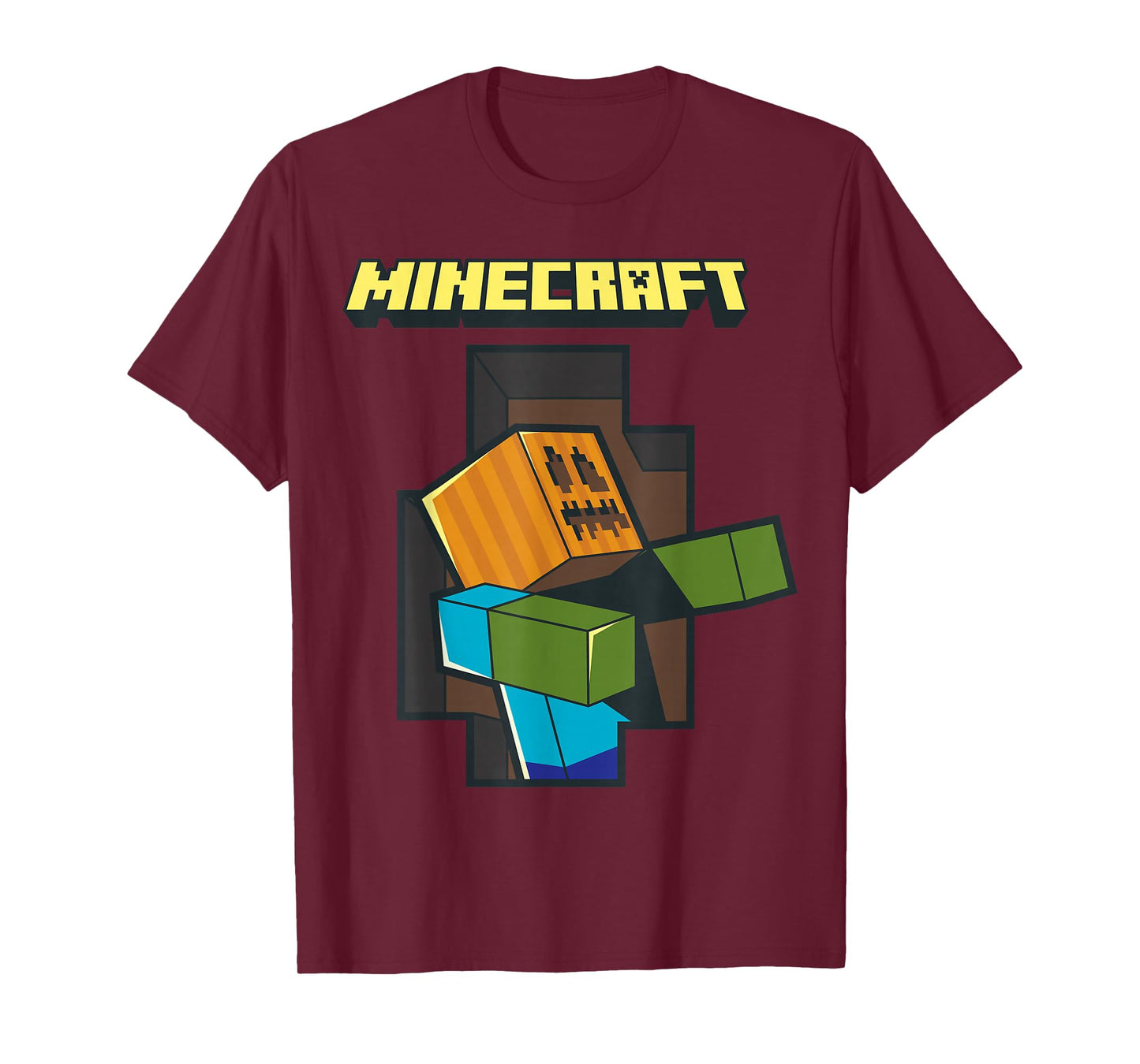Minecraft Pumpkinhead Zombie Halloween T-Shirt