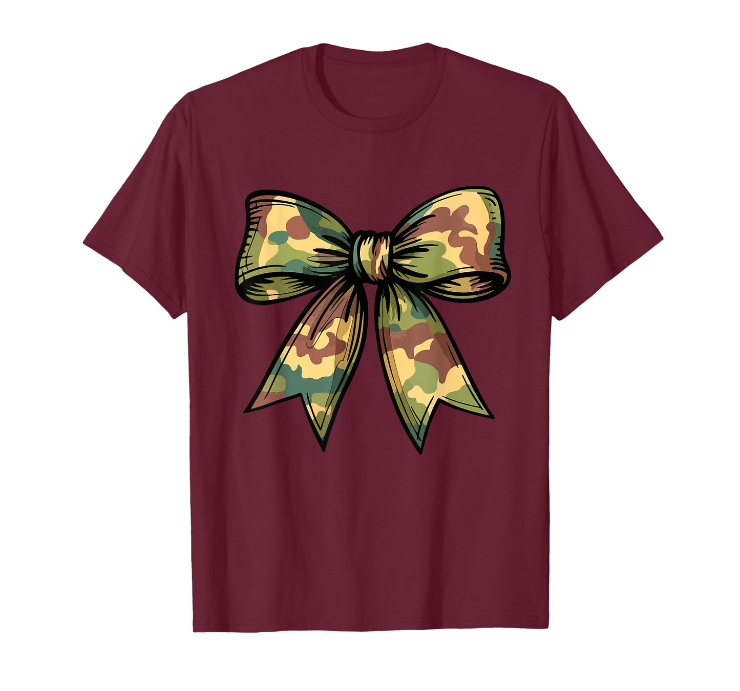 Camouflage Old Camo Bow Camo Coquette Bow For Women Girls T-Shirt
