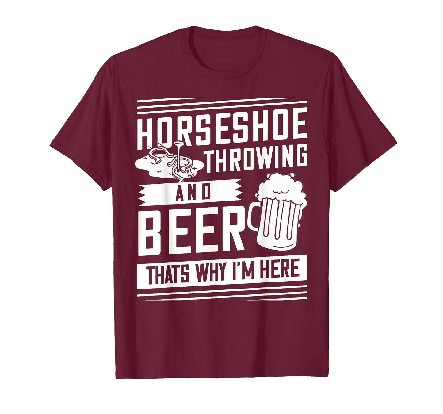 Horseshoe Pitching Gift Throwing Shoes T-Shirt