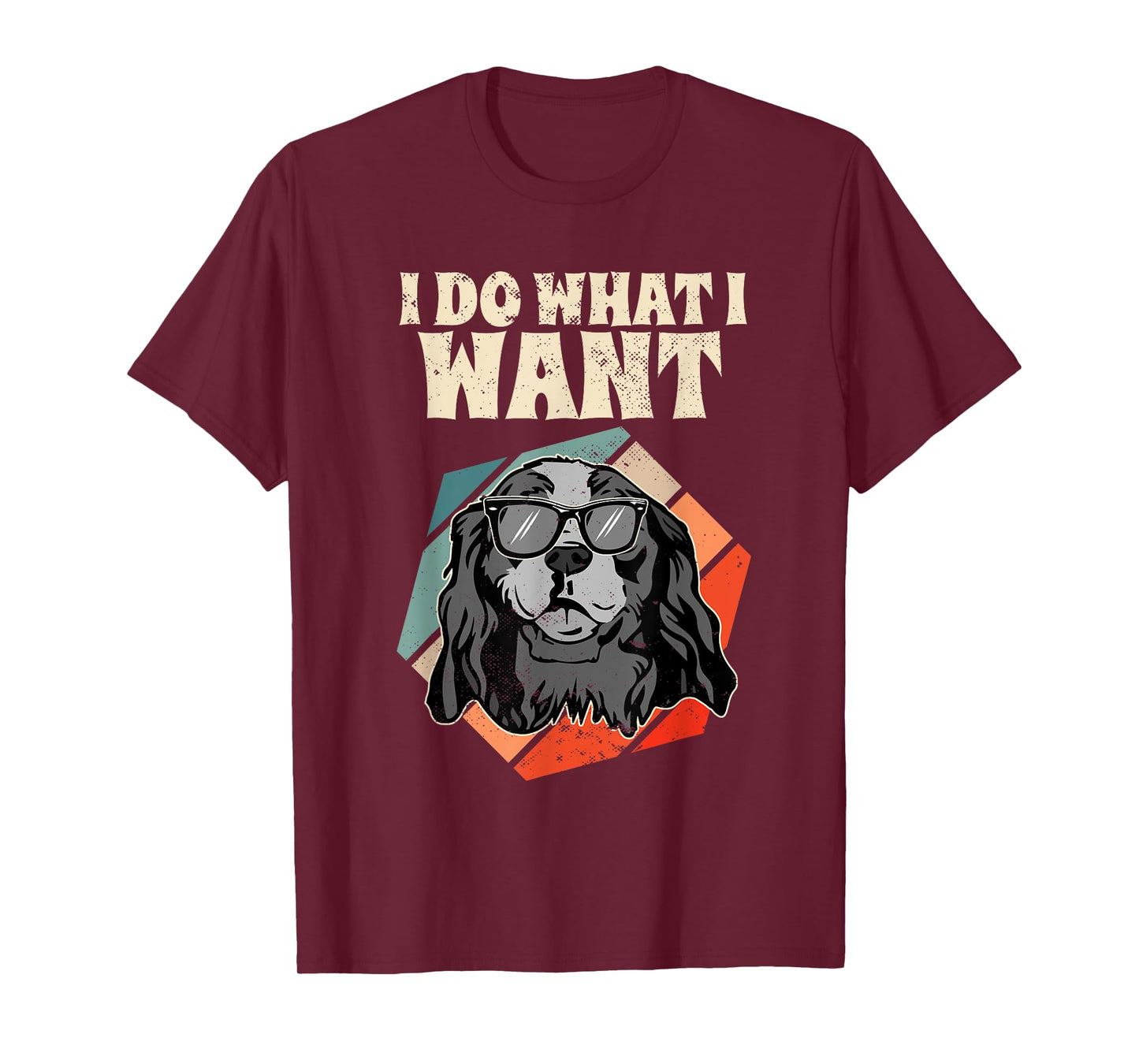 Retro I Do What I Want Cavalier King Charles Spaniel T-Shirt