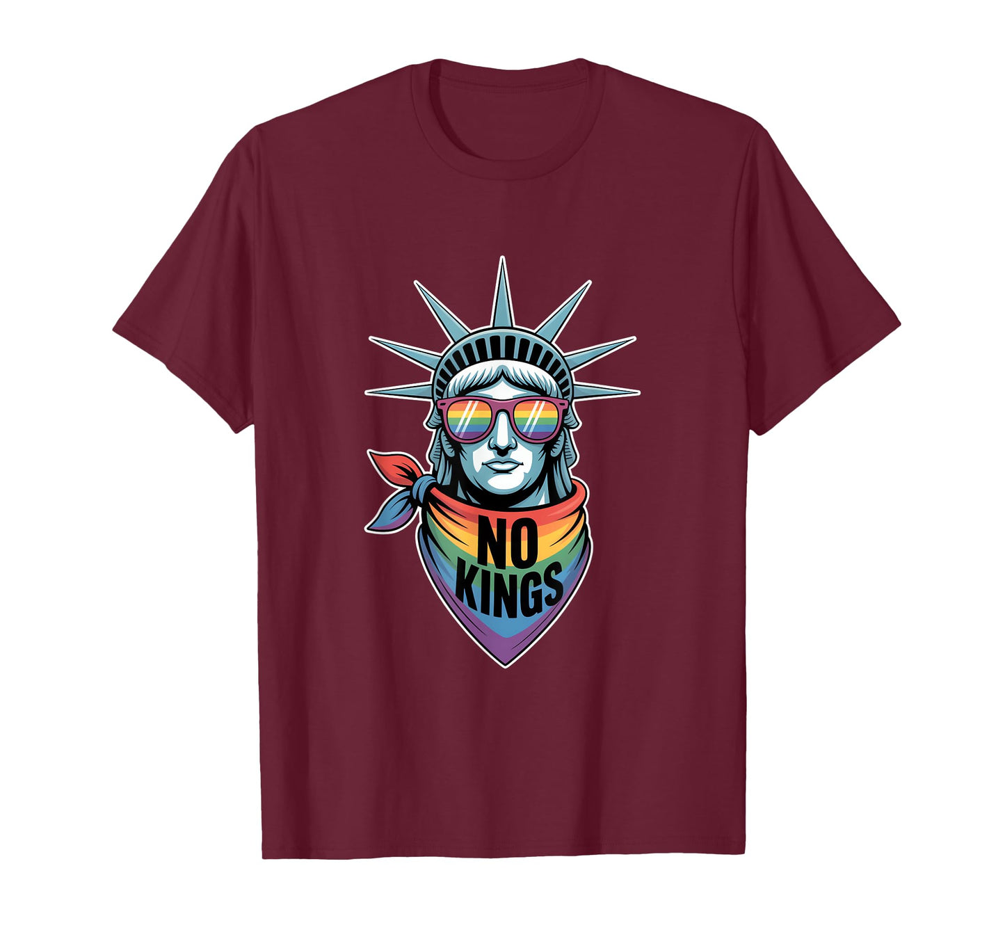 No Kings In America Statue Of Liberty Pride T-Shirt