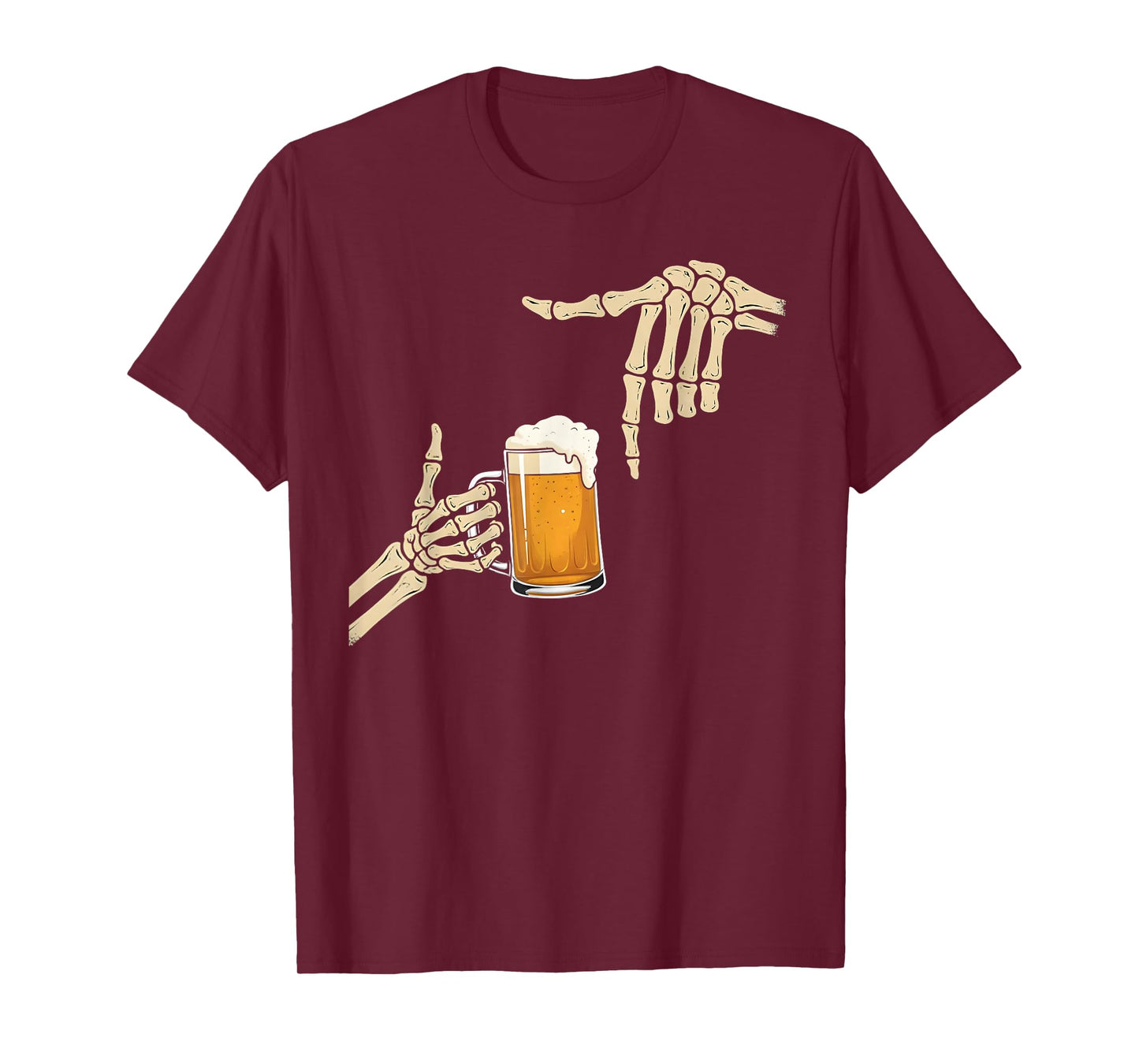 67 Six Seven Meme Novelty Skeleton Beer Halloween T-Shirt