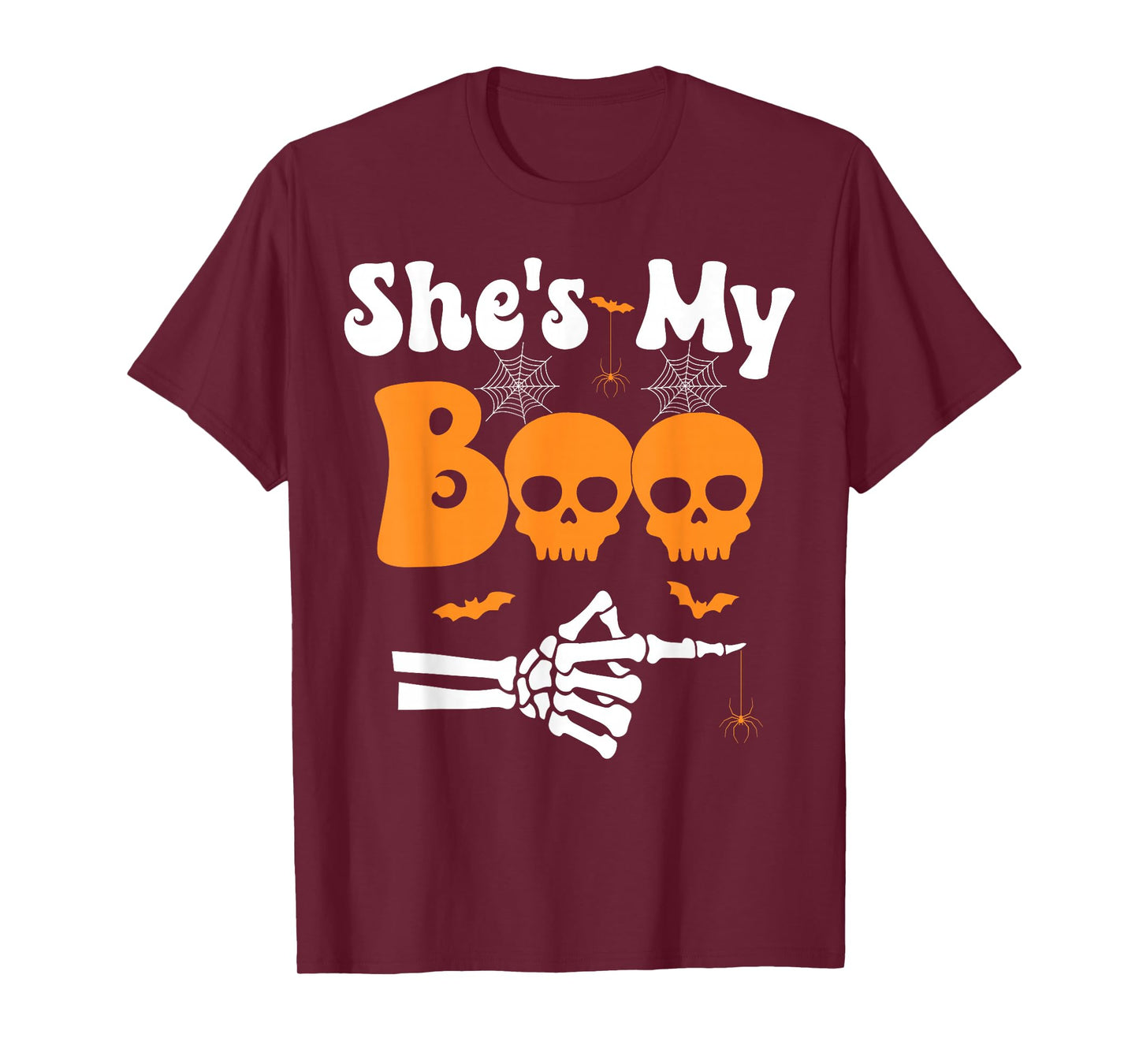 She’s My Bo Skeleton Funny Couples Matching Halloween Couple T-Shirt