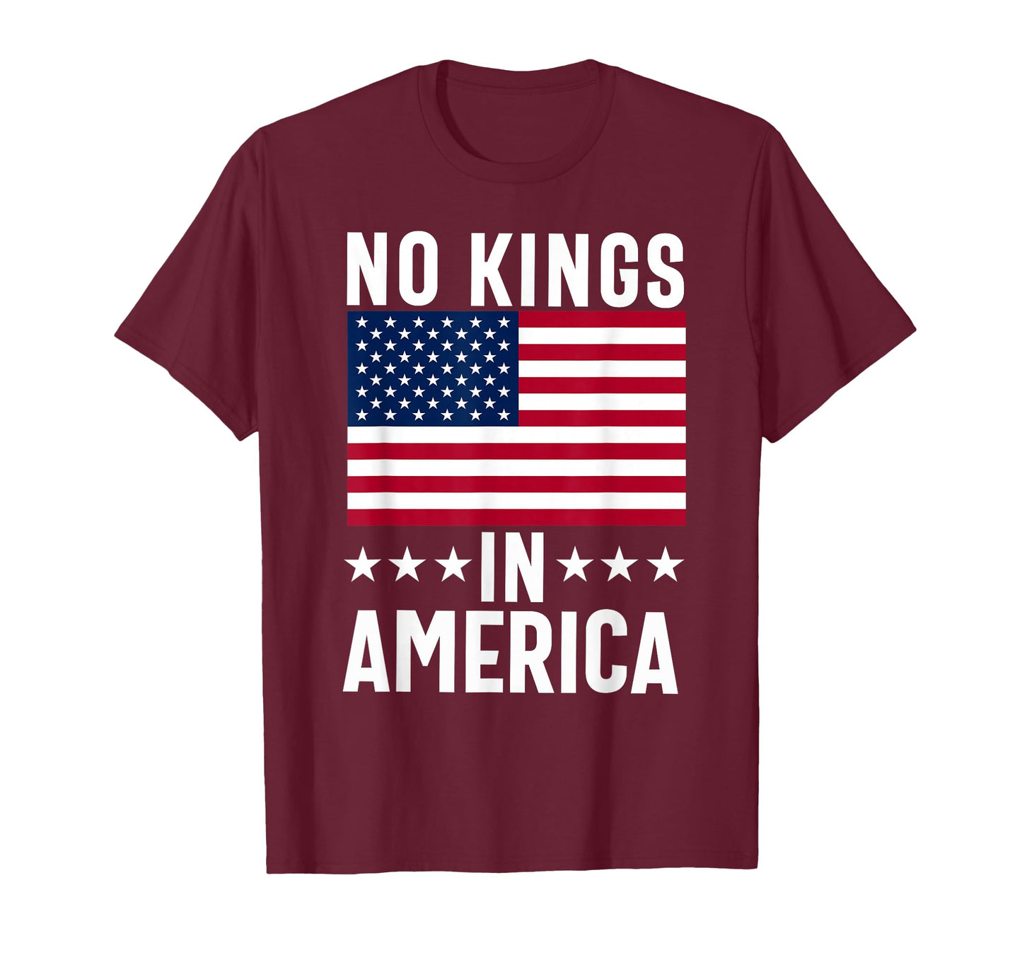 No Kings in America flag Protest Save Democracy T-Shirt