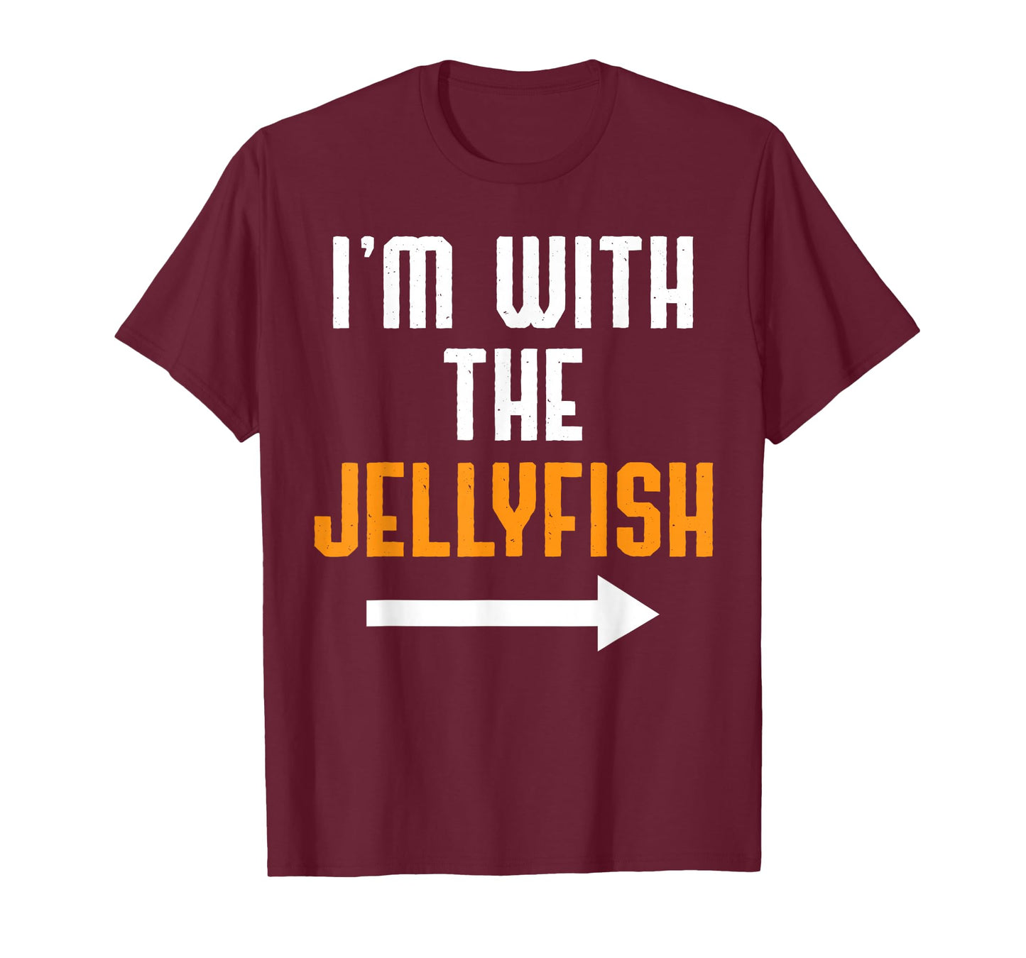 I'm With The Jellyfish Shirt Costume Funny Halloween Couple T-Shirt