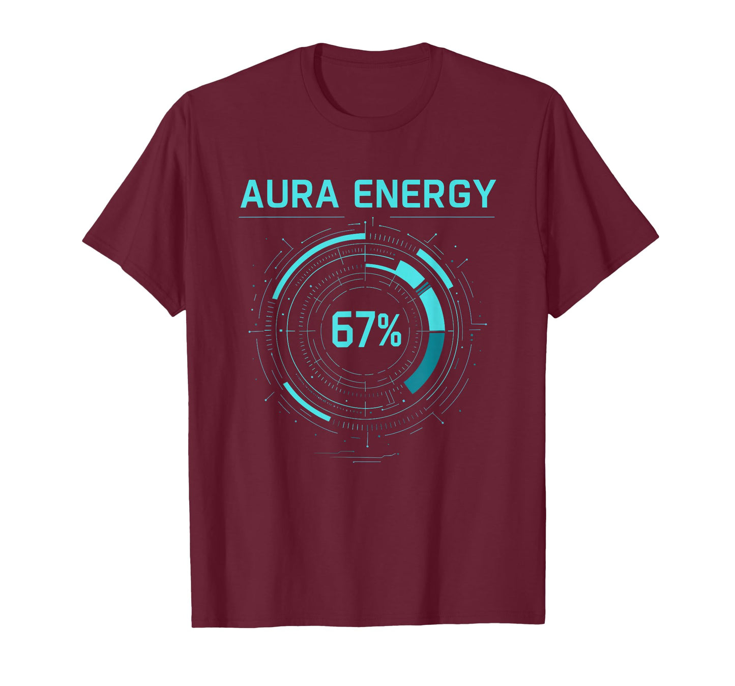 Funny Six Seven Meme Gen Alpha Slang Aura Energy T-Shirt