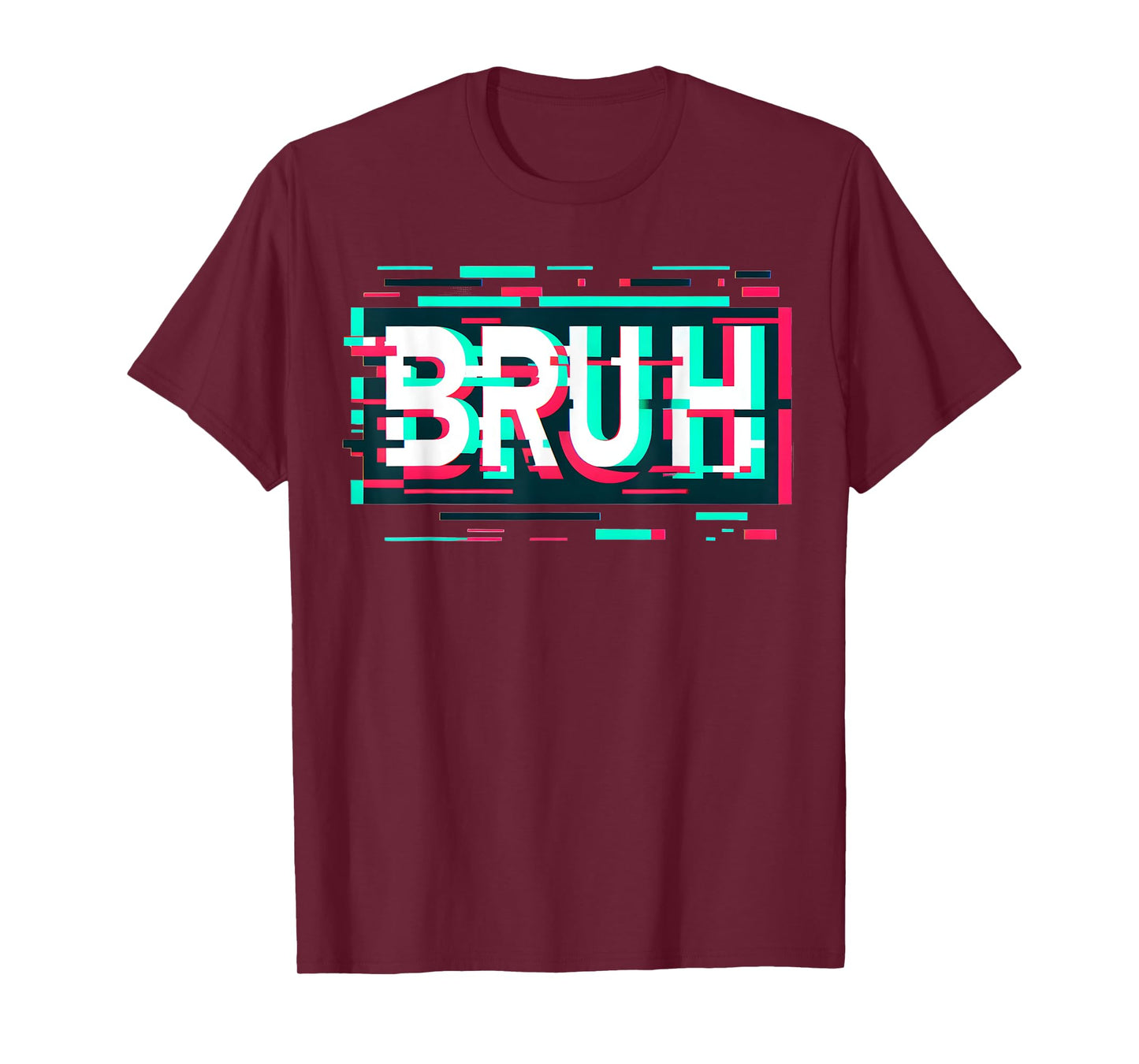 Glitch Aesthetic Gamer Bruh Meme Boys Mens Funny Saying T-Shirt