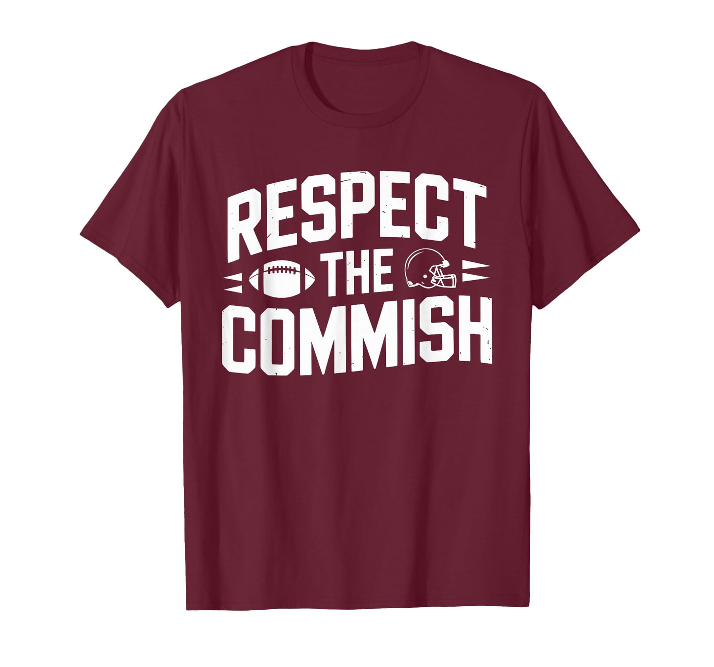 Respect The Commish Fantasy Football League T-Shirt