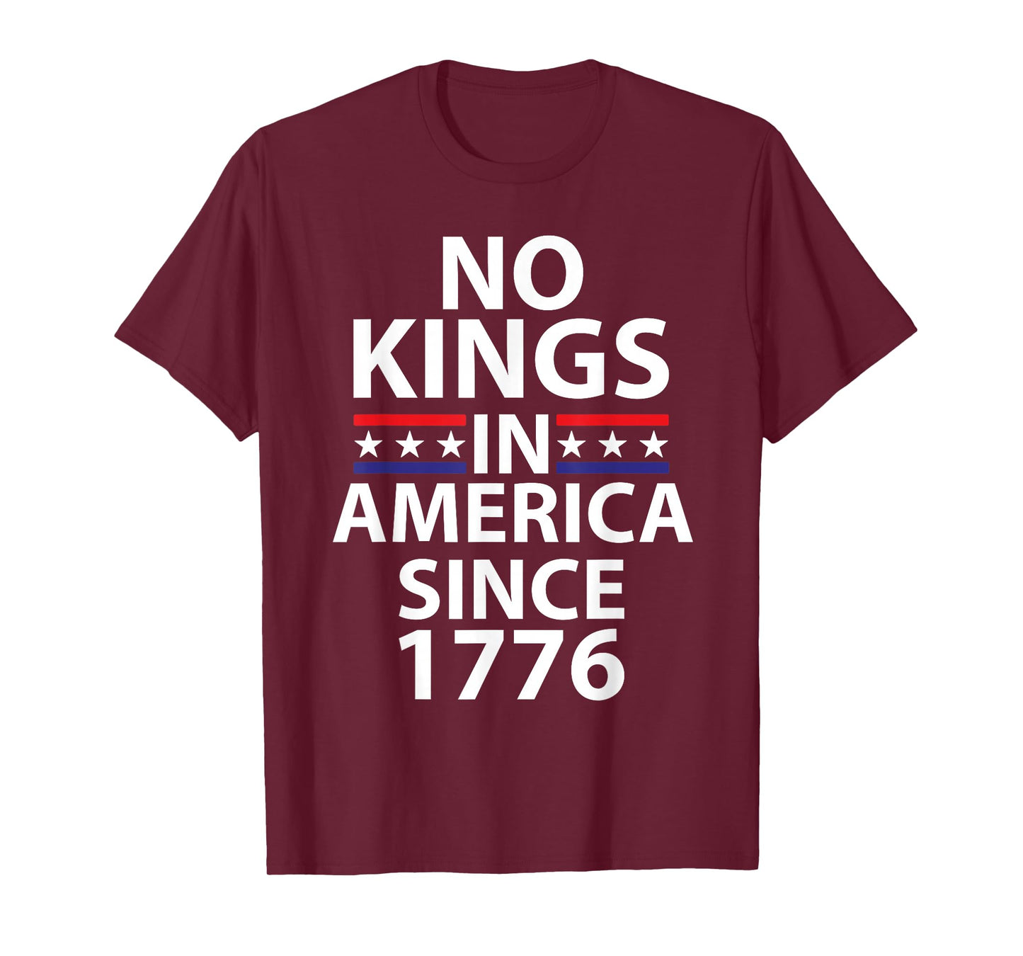 No Kings In America Since 1776 Independence Vibe T-Shirt