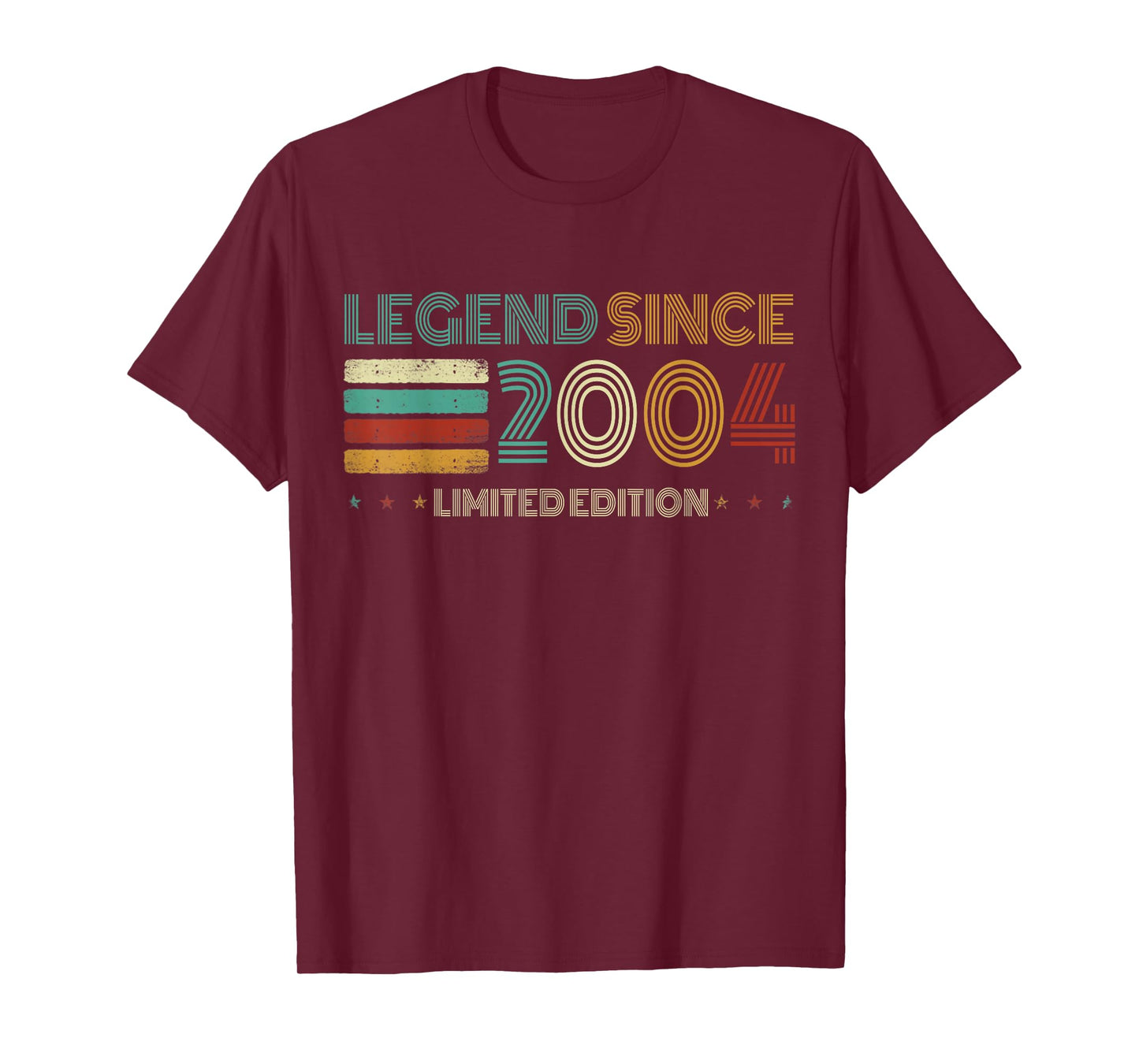 21 Years Old Legend Since 2004 21st Birthday T-Shirt