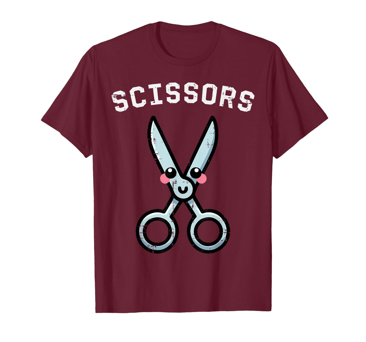 Halloween Scissors Matching Rock Paper Costume Women Men Kid T-Shirt