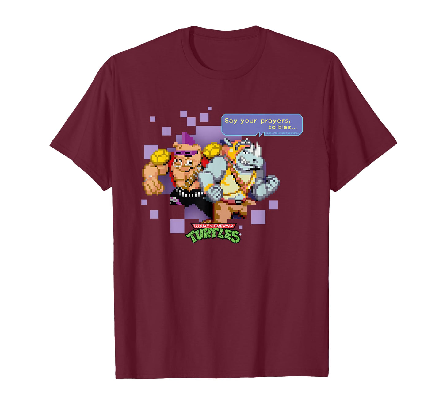 TMNT Retro 16-Bit Video Game Bebop & Rocksteady T-Shirt
