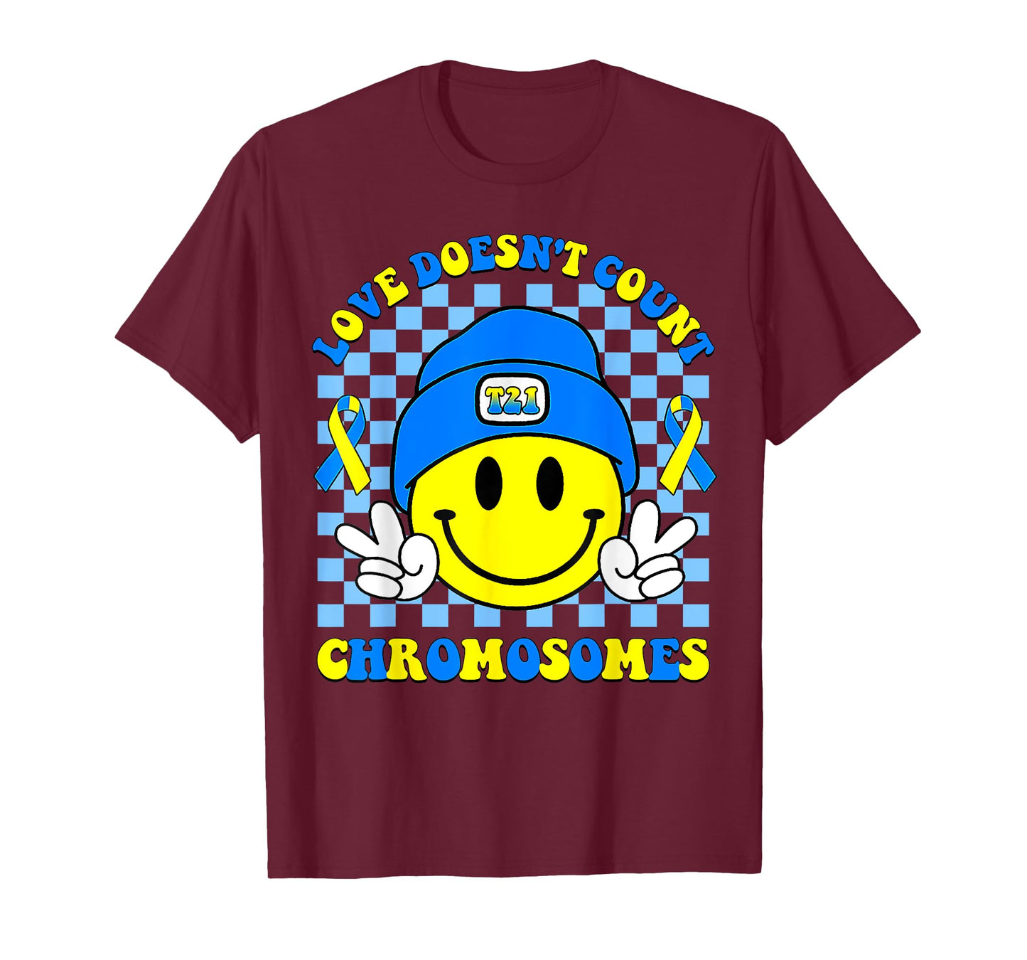 Love Doesn't Count Chromosomes Down Syndrome Awareness T-Shirt