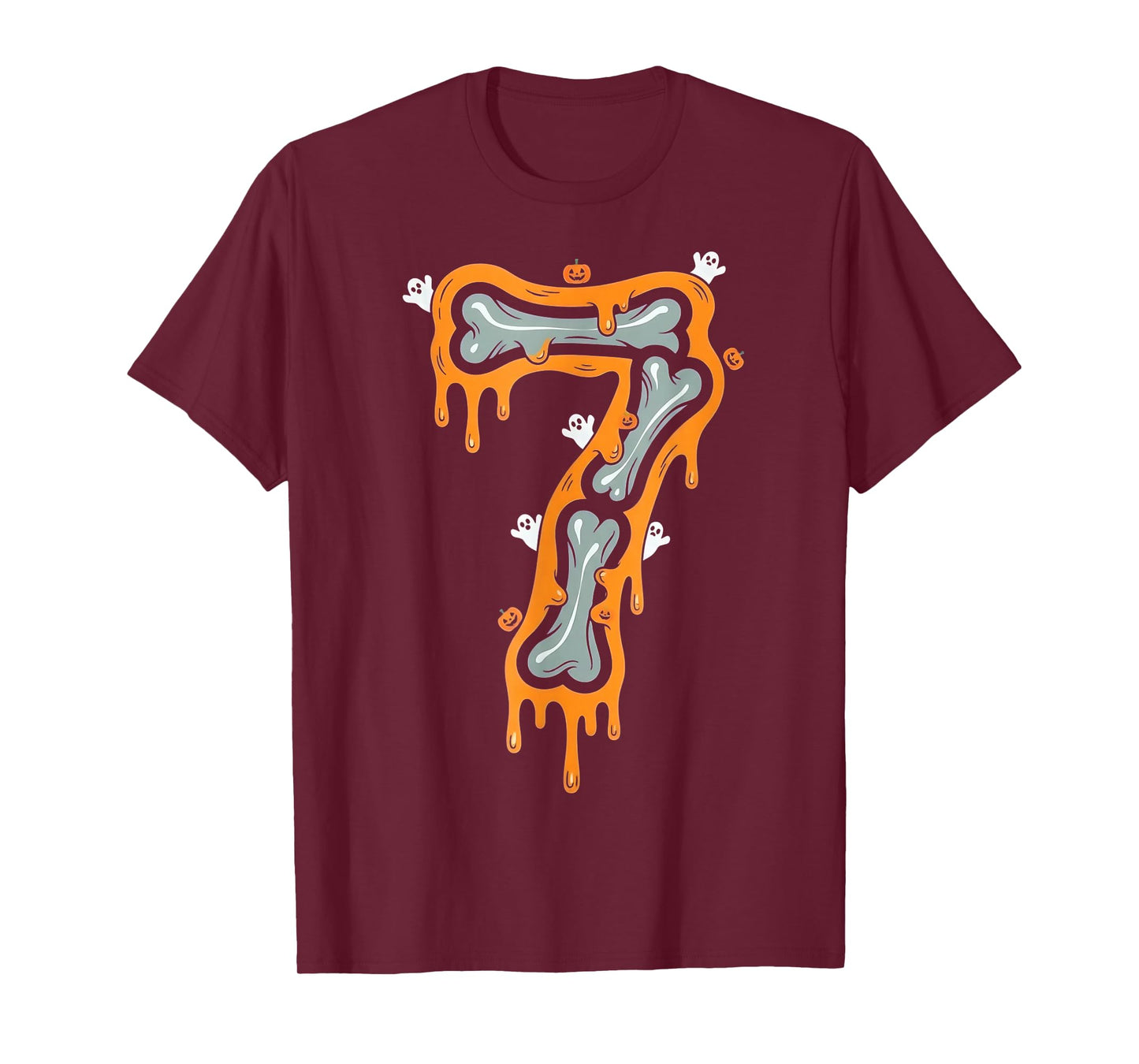 Six Seven Meme 6 7 Skeleton Halloween Costume Couple T-Shirt