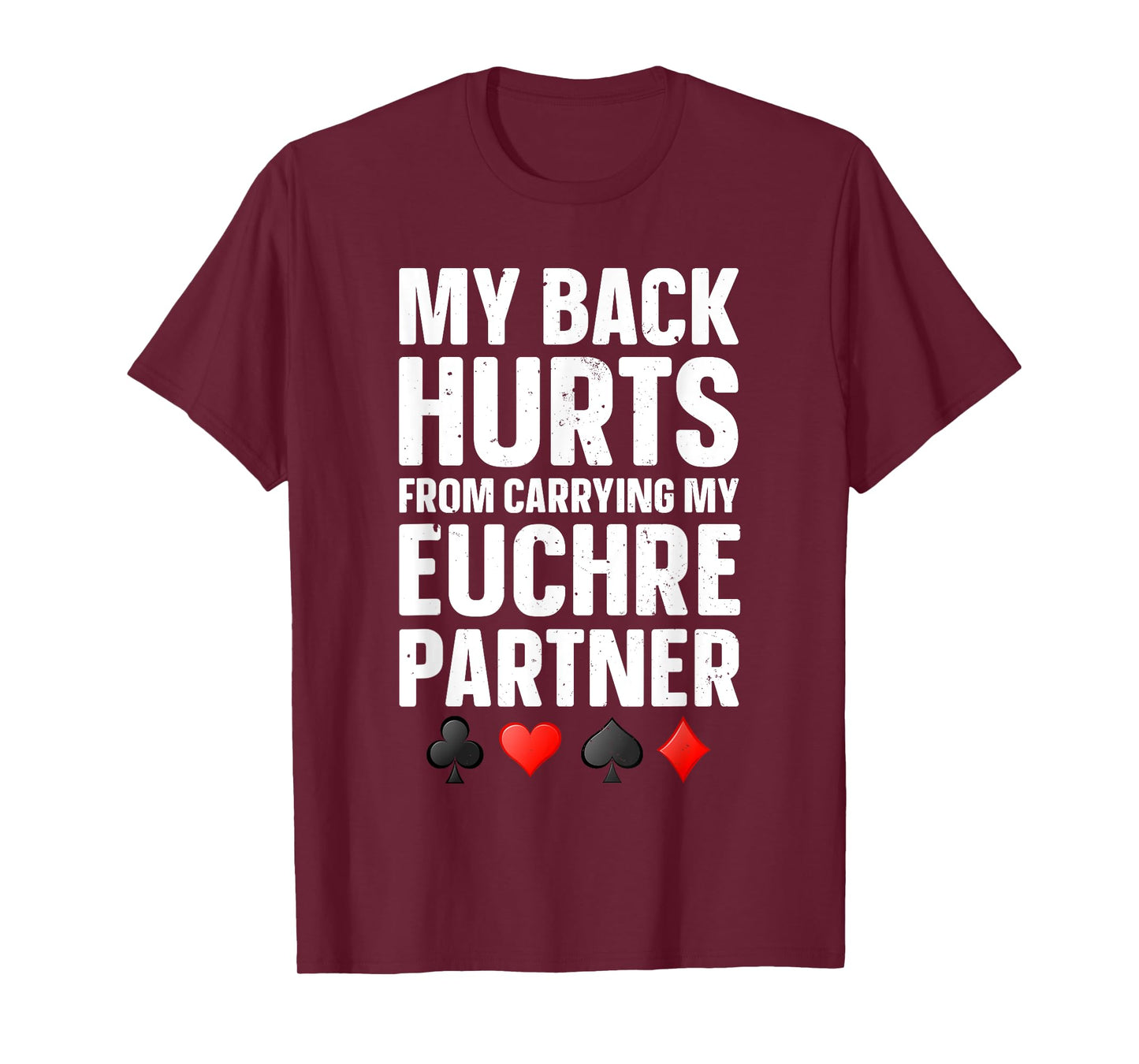Funny Euchre Art for Men Women Euchre Partner Euchre Player T-Shirt