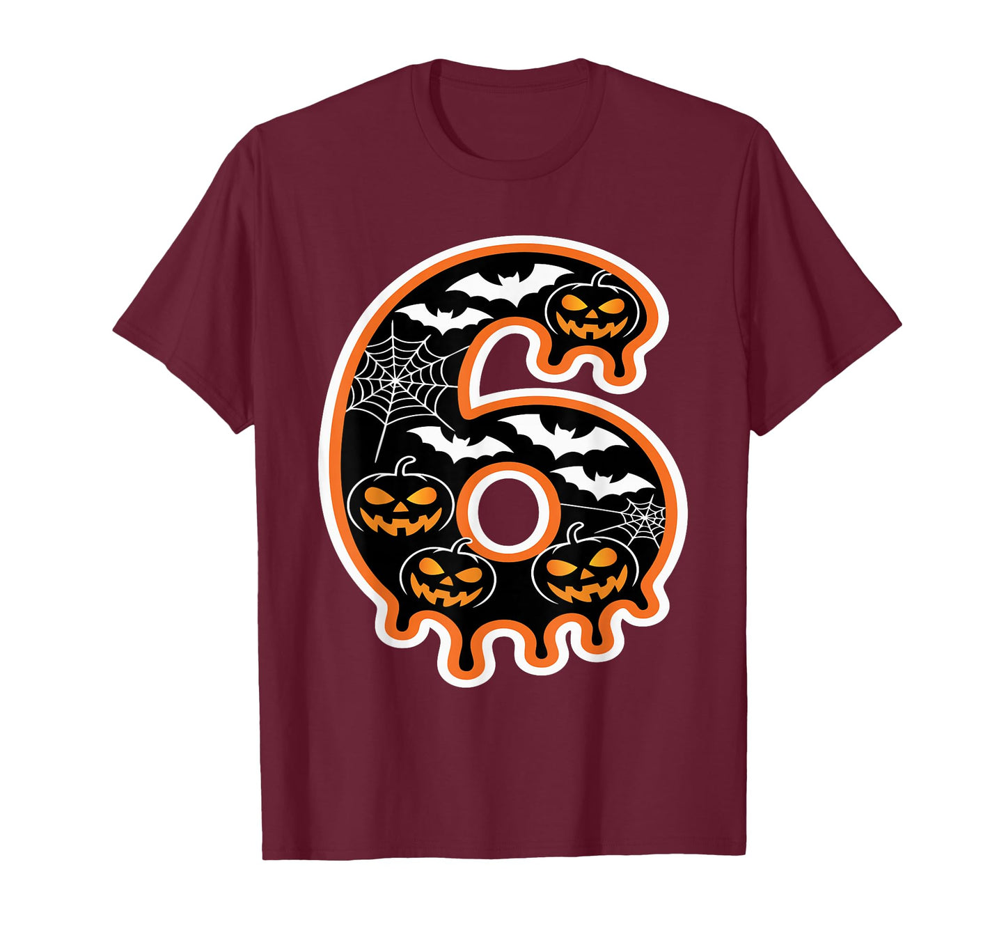 Funny Halloween Number Six Costume Couple Matching Design T-Shirt