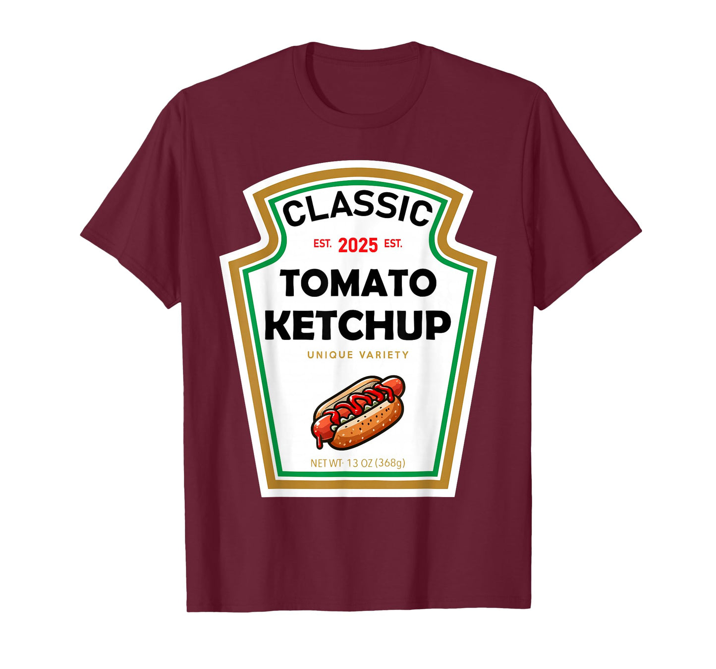 Ketchup Halloween Costume Family Matching Yellow Mustard T-Shirt