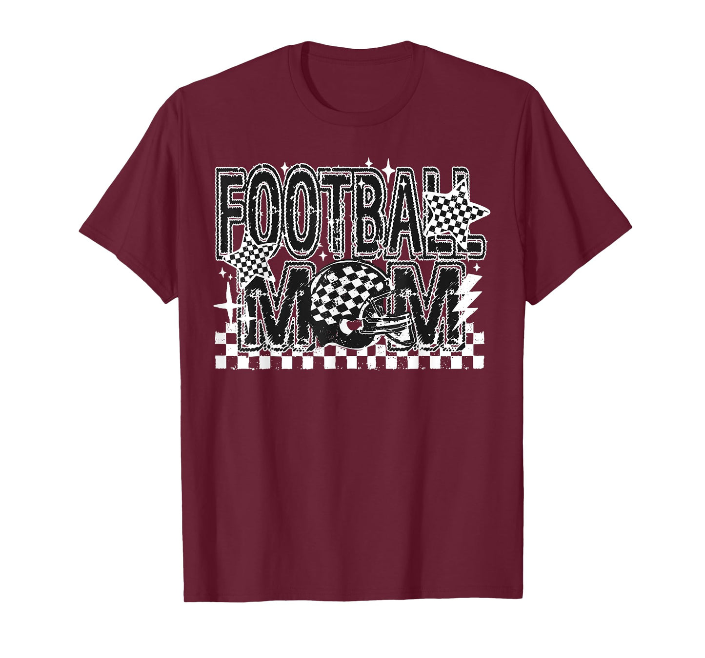 Football Mama Fall Retro Football Mom Game Day Cheer Season T-Shirt