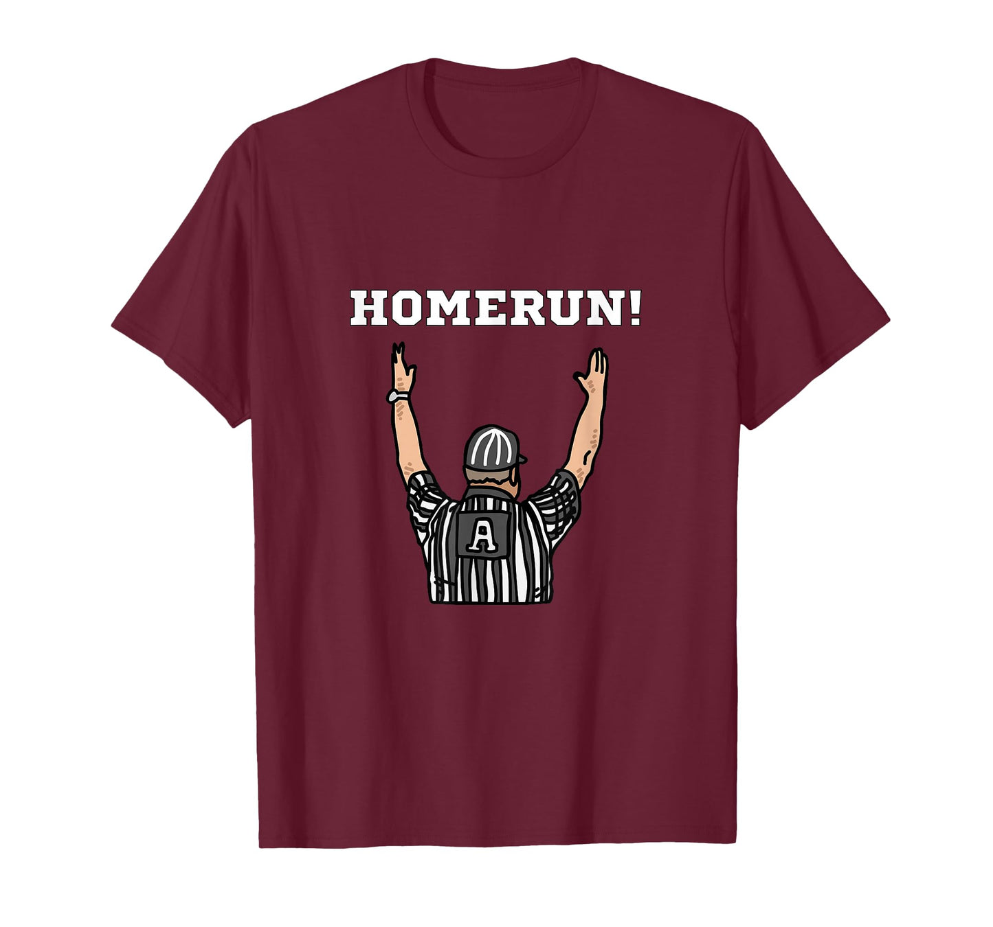 Funny HomeRun Baseball Football Touchdown Referee Mix Up T-Shirt