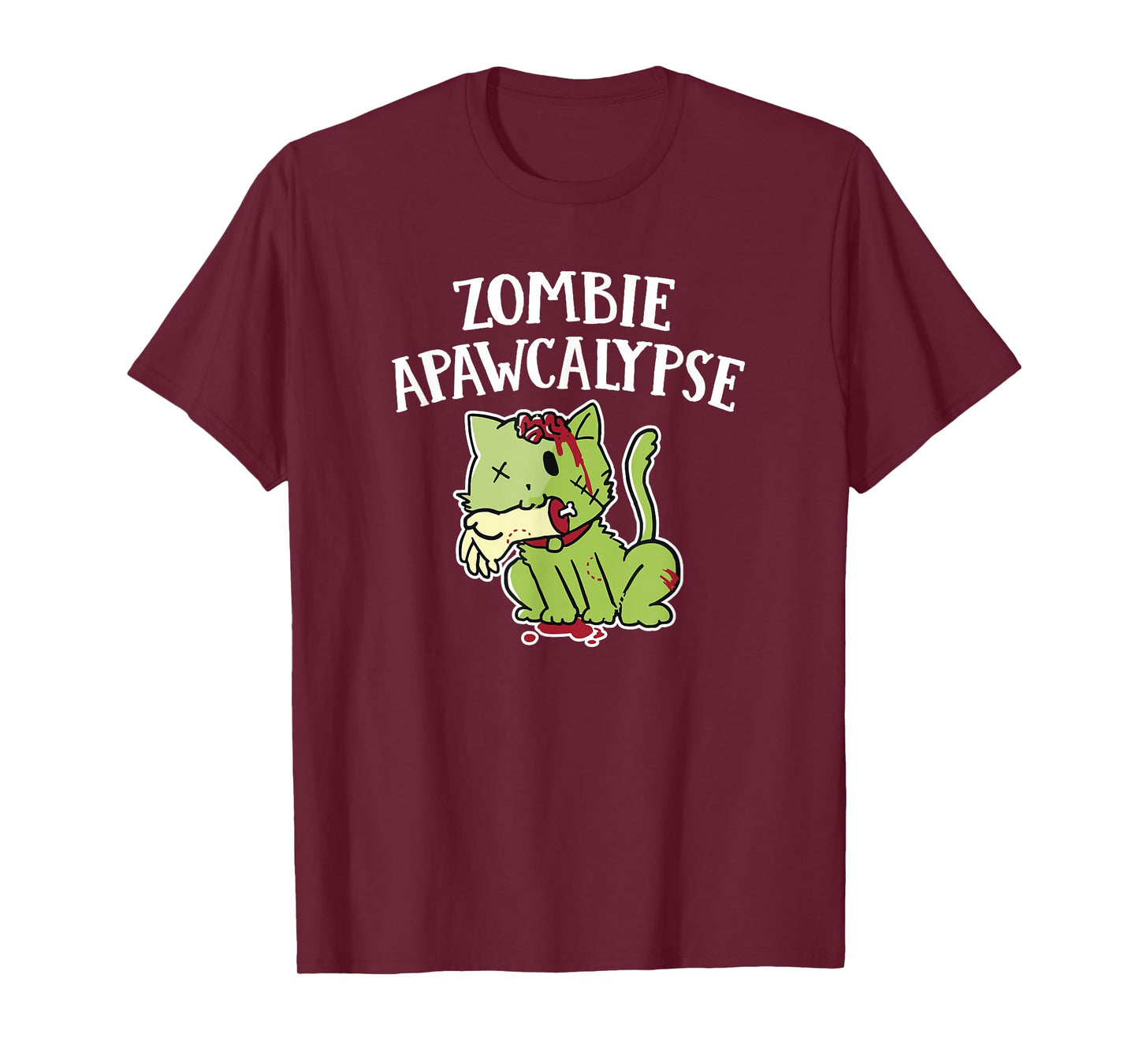 Zombie Apawcalypse Cute Kitten Zombie T Shirt T-Shirt