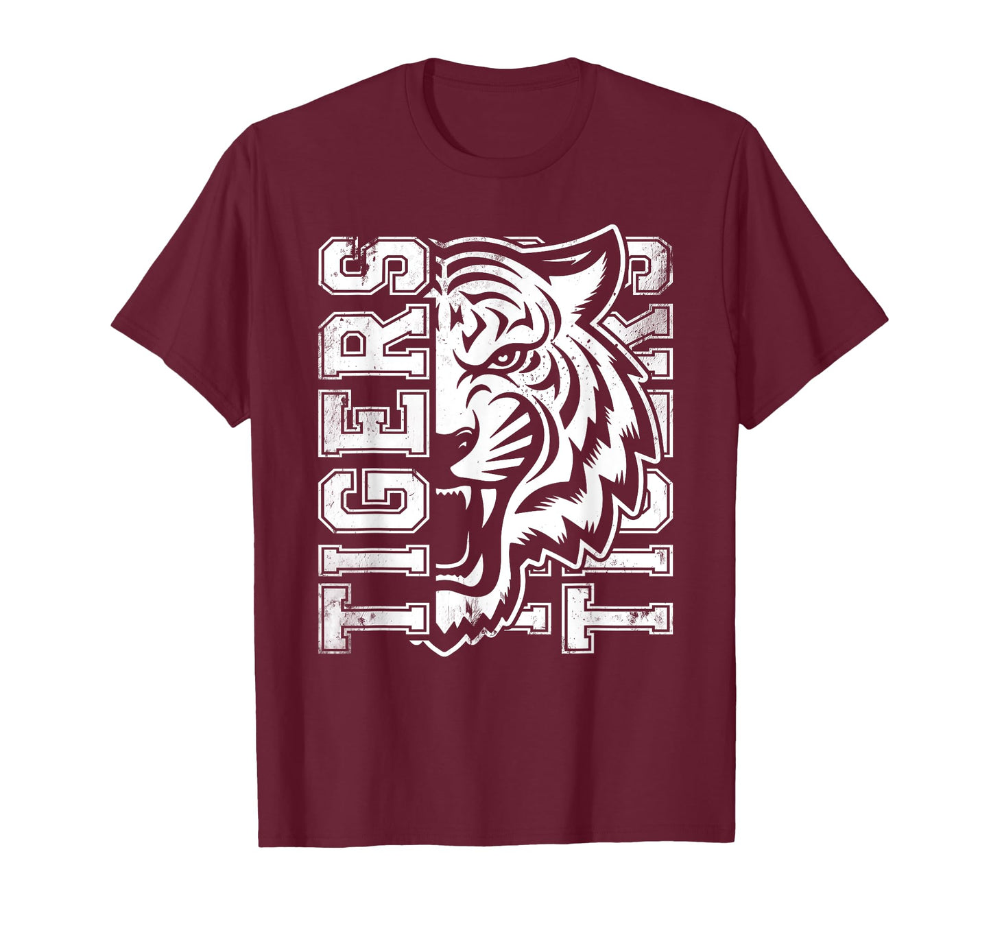 Vintage Tigers School Sports Fan Team Spirit Mascot T-Shirt