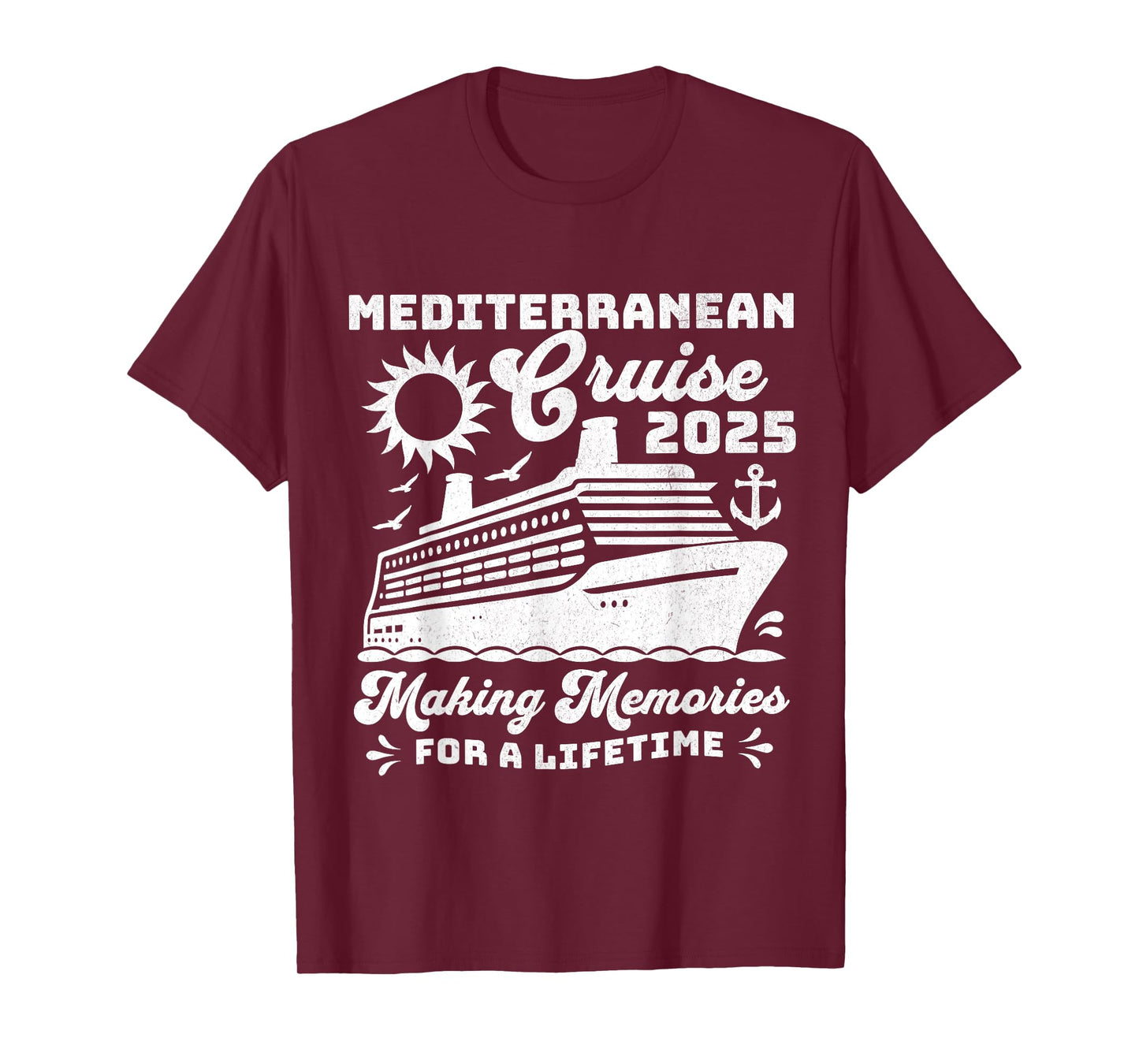 Mediterranean Cruise 2025 Matching Family Group Vacation T-Shirt
