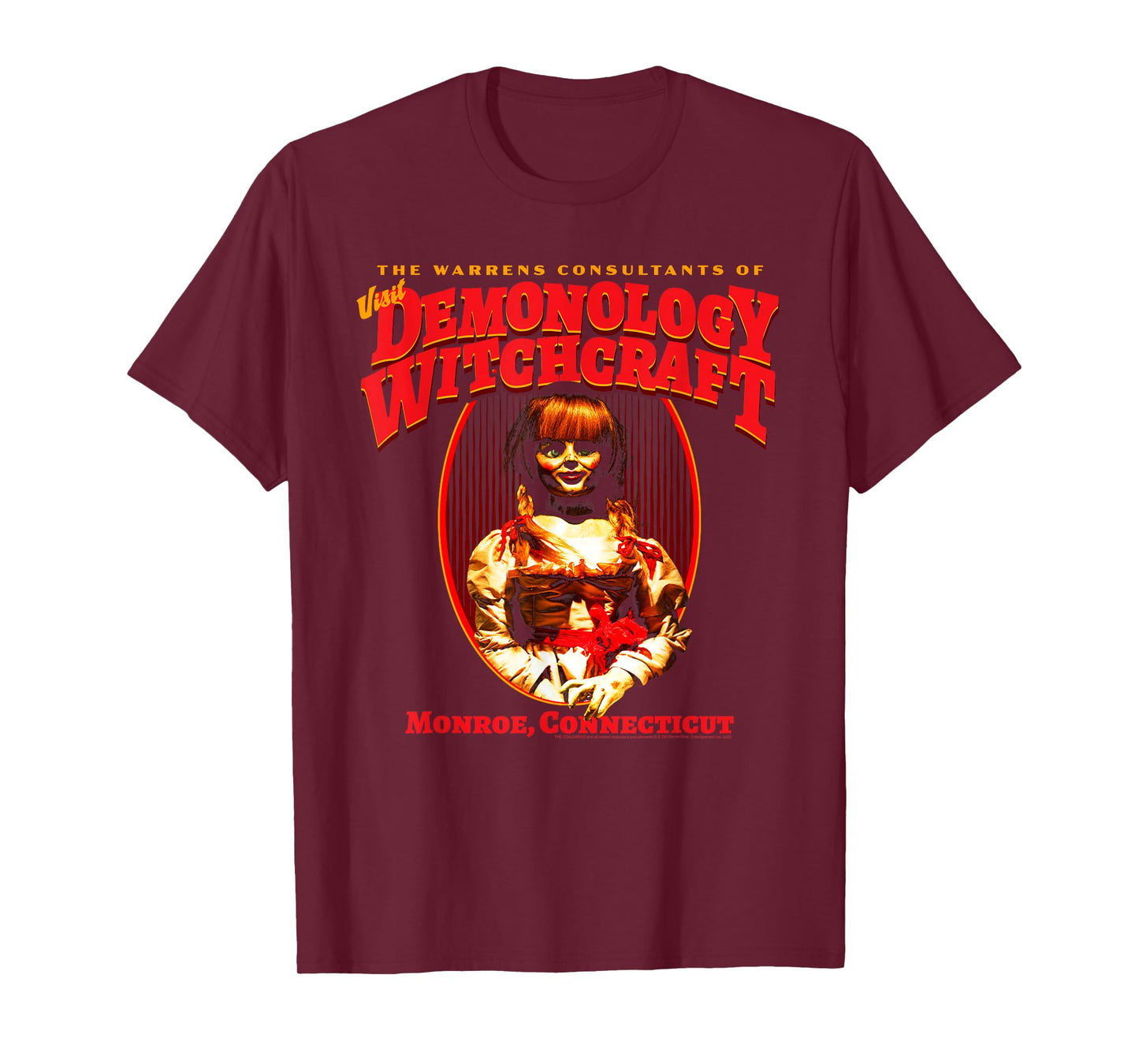 The Conjuring Demonology and Witchcraft Horror Movie T-Shirt