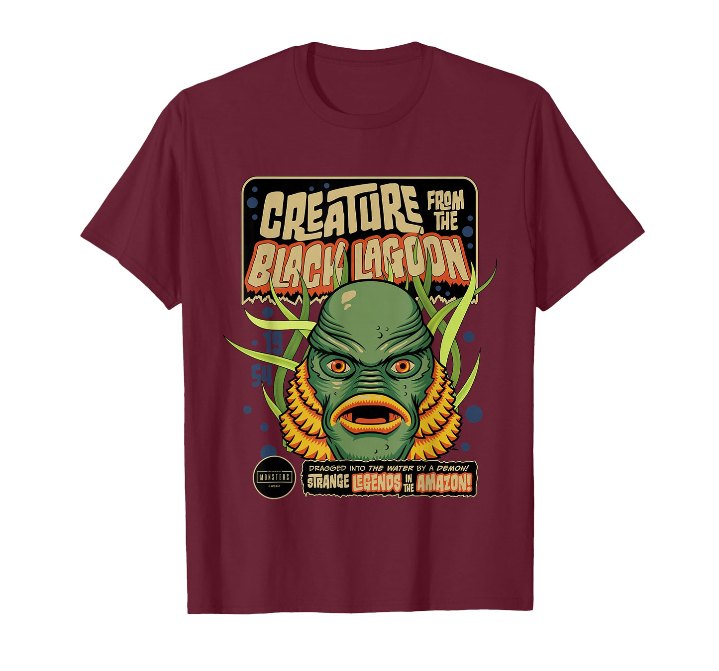 Universal Monsters Creature Retro Halloween Mask T-Shirt