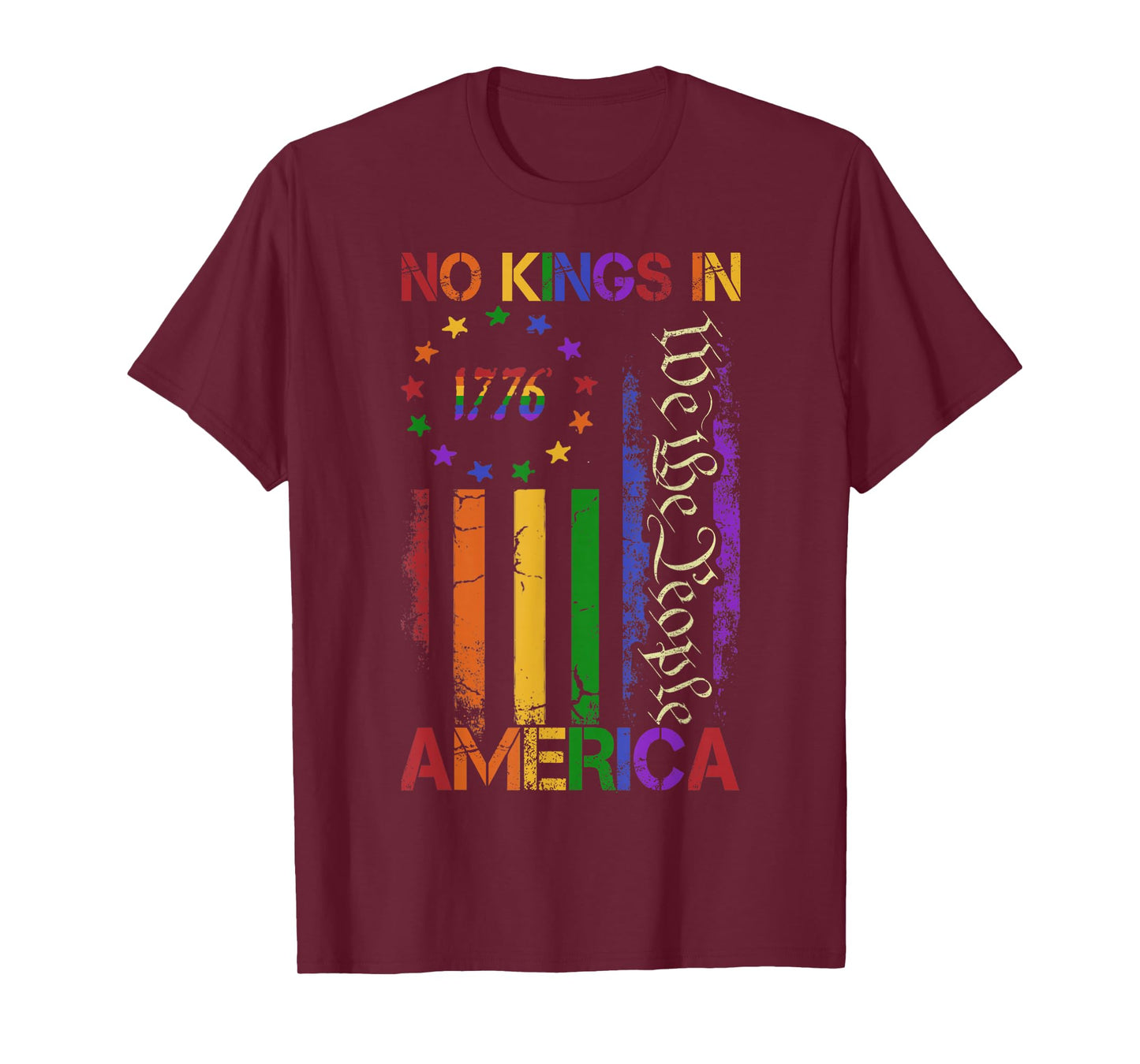 Patriotic Pro-Democracy Protest June 14 No Kings in America T-Shirt